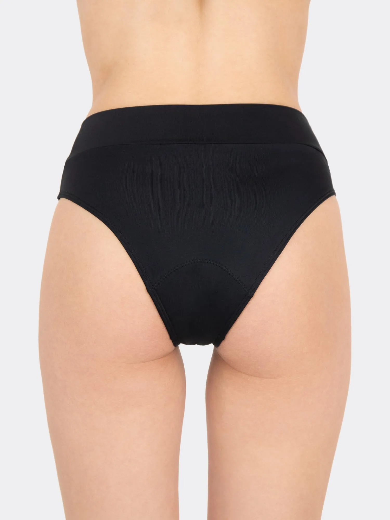 MYLILY Slip Bagno Mestruale Basic per Donna, Ragazze e Adolescenti, Nero, M - immagine 8
