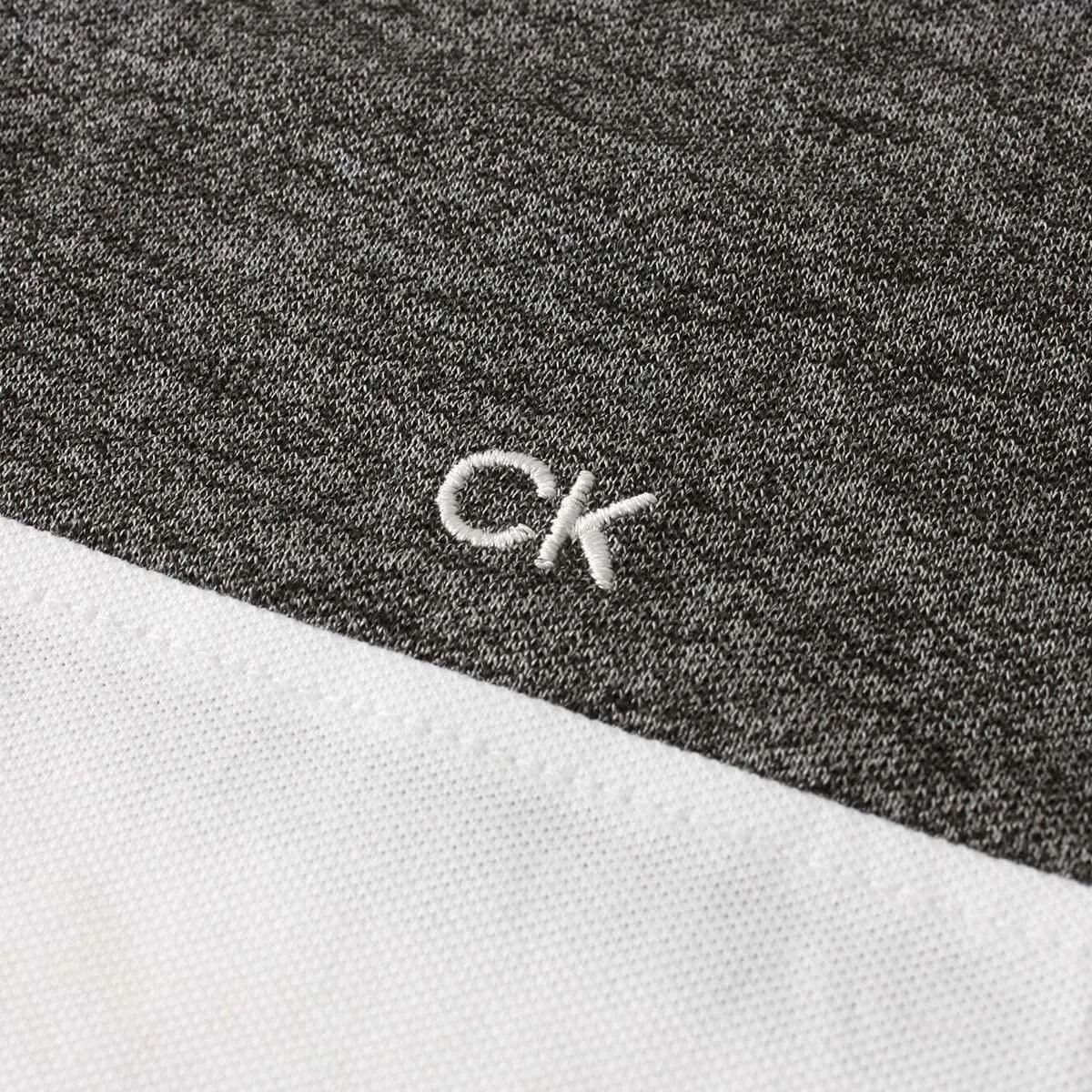 Calvin Klein Polo da Golf Blocchi di Colore da Uomo - Carbone/Bianco - M - immagine 4