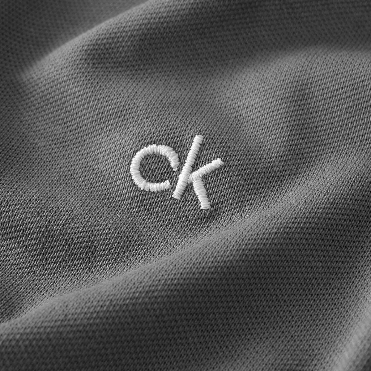 Calvin Klein Polo Golf Uomo Campus Colletto a Coste - Ardesia - L - immagine 5