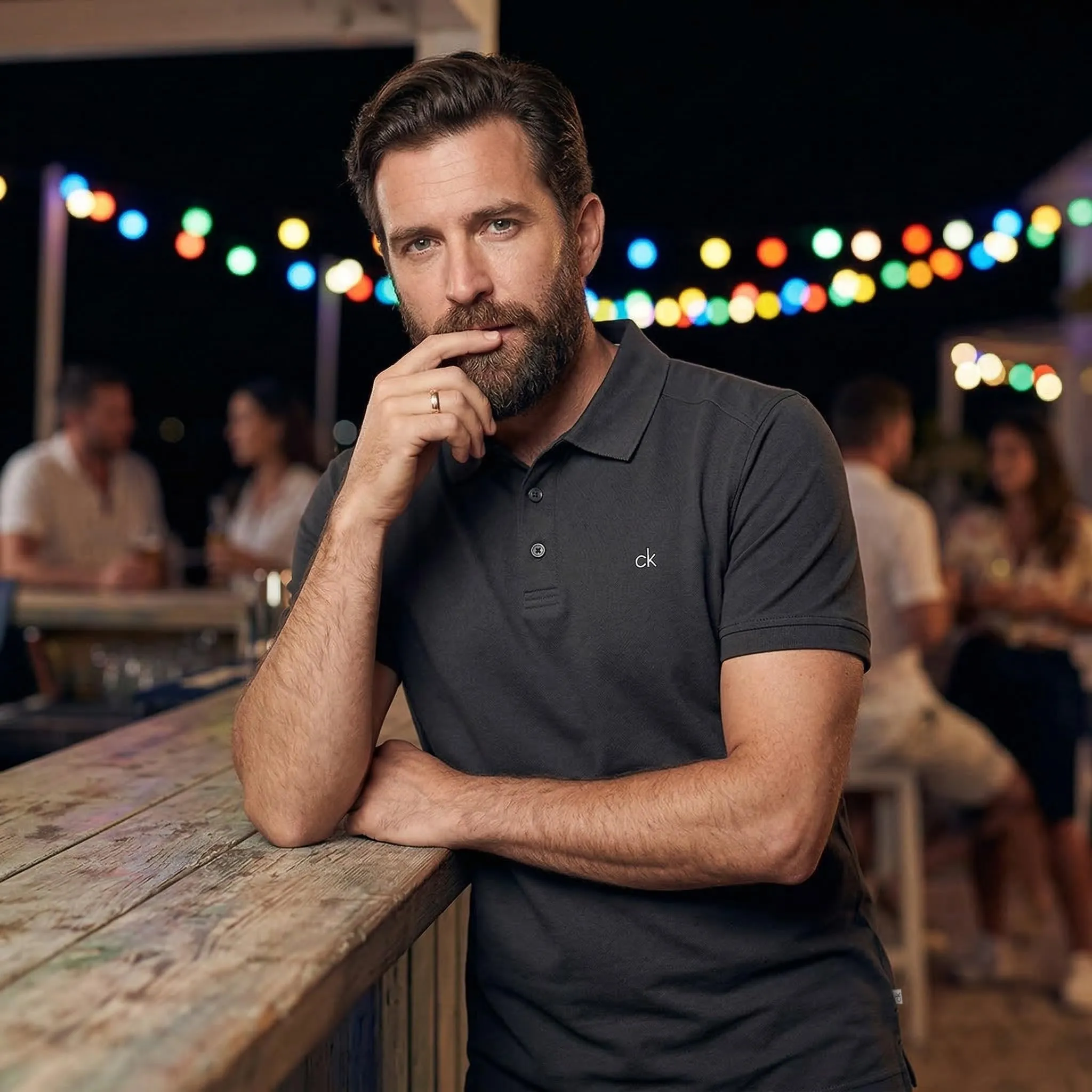 Calvin Klein Polo Golf Uomo Campus Charcoal - L - immagine 7