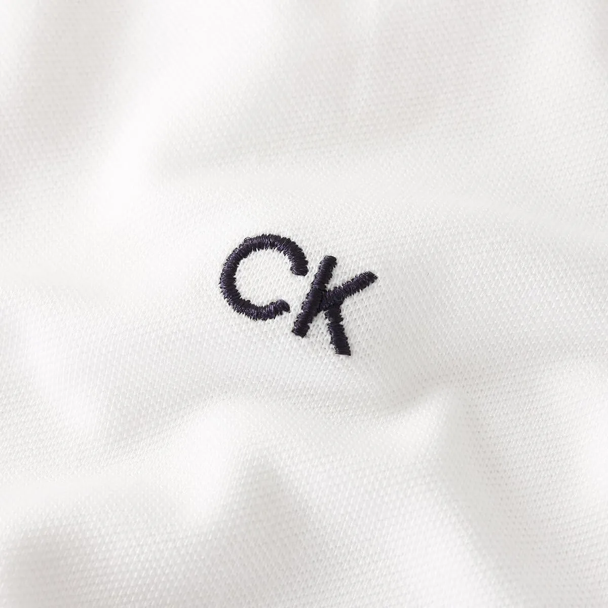 Calvin Klein Polo Golf Uomo Campus - Bianco/Blu Mimetico - 4XL - immagine 5