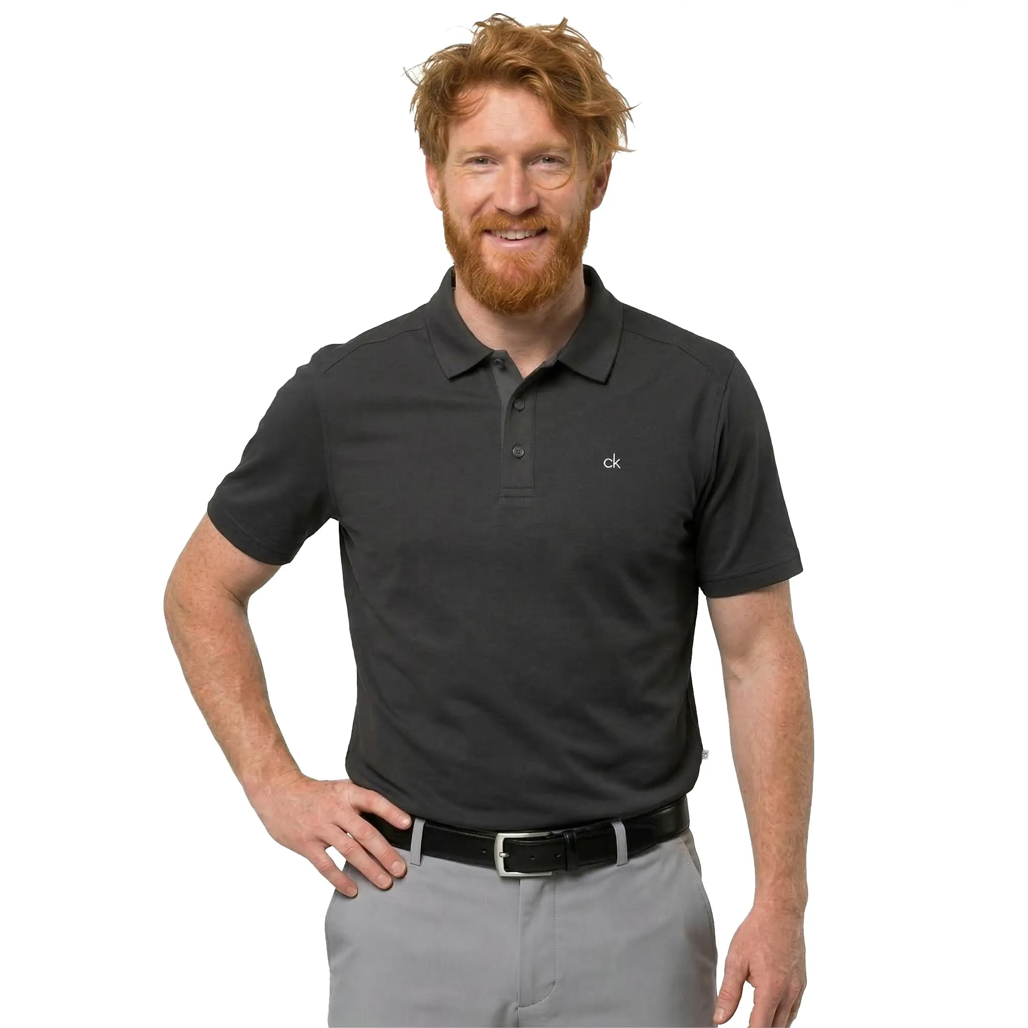 Calvin Klein Polo Golf Uomo Campus Charcoal 5XL - immagine 2