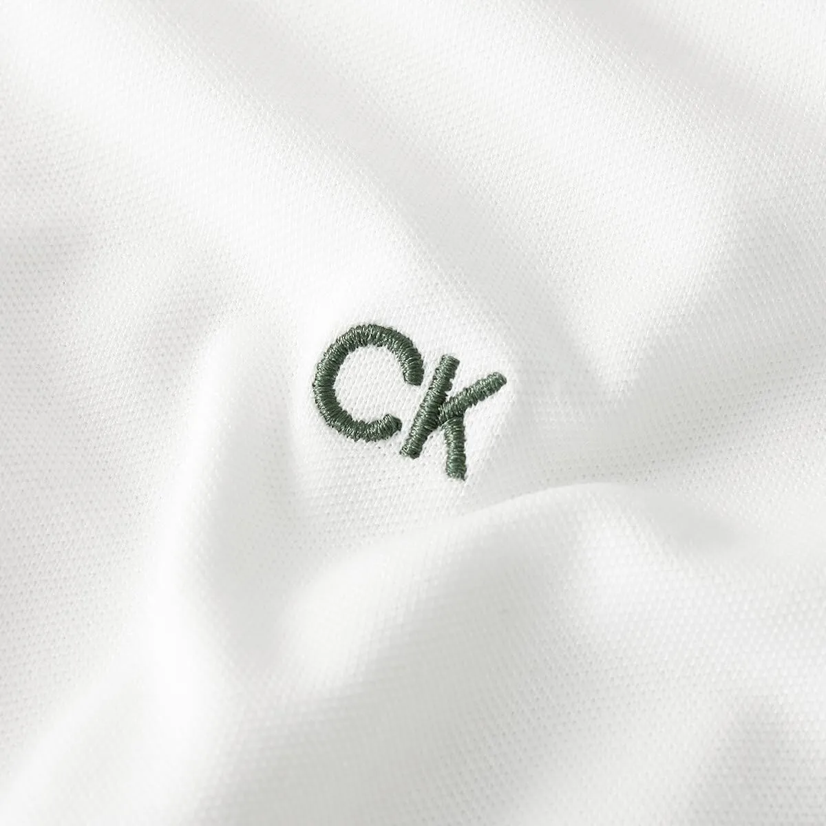 Calvin Klein Polo Golf Uomo Campus - Bianco/Grigio Mimetico - XL - immagine 5