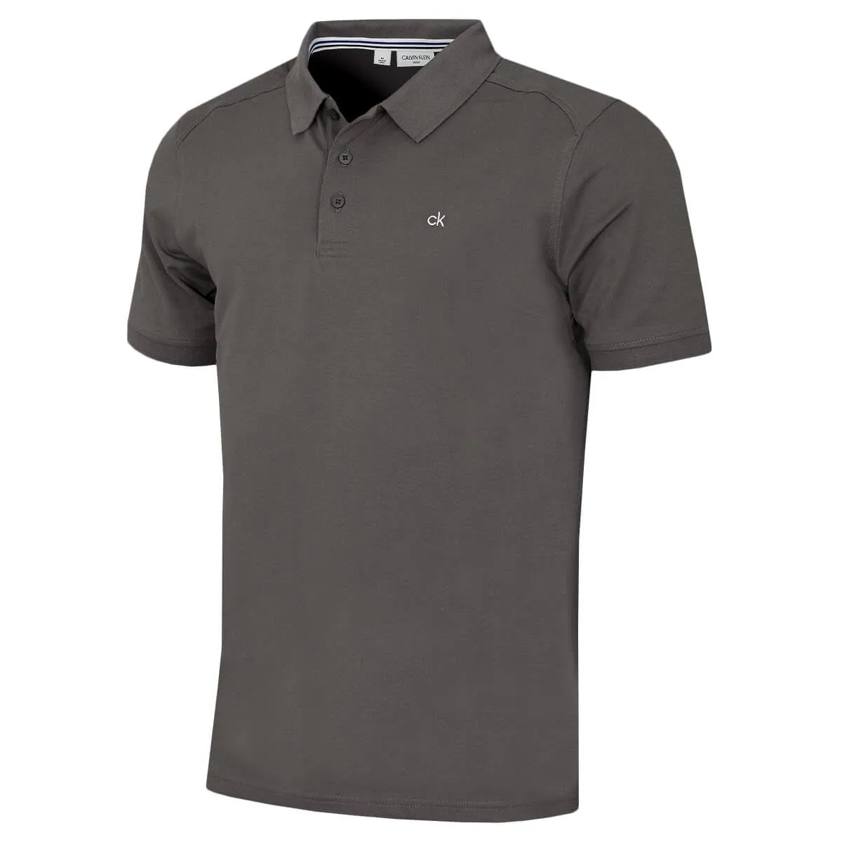 Calvin Klein Polo Golf Uomo Campus Colletto a Coste - Ardesia - XL - immagine 1