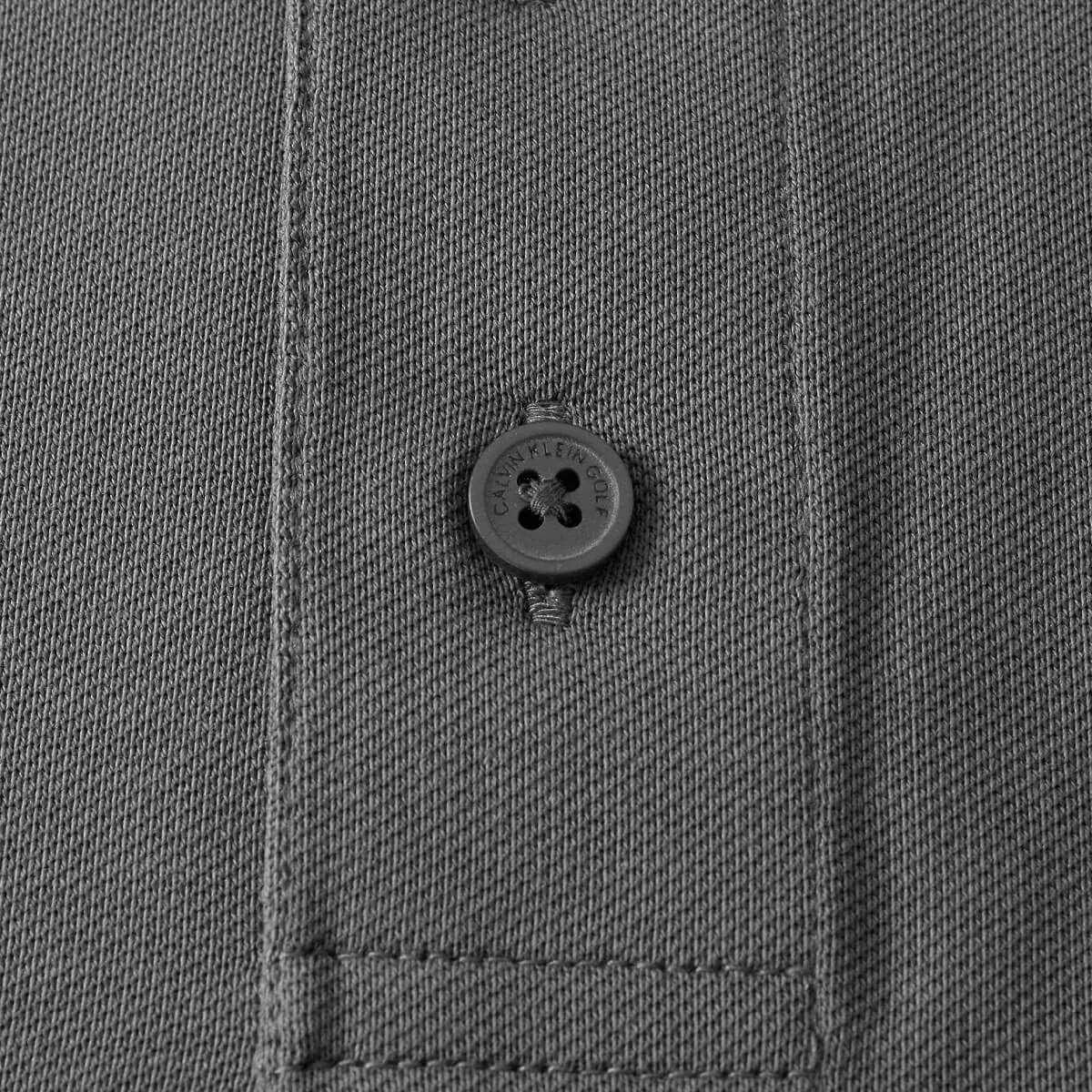 Calvin Klein Polo Golf Uomo Campus Colletto a Coste - Ardesia - XL - immagine 7