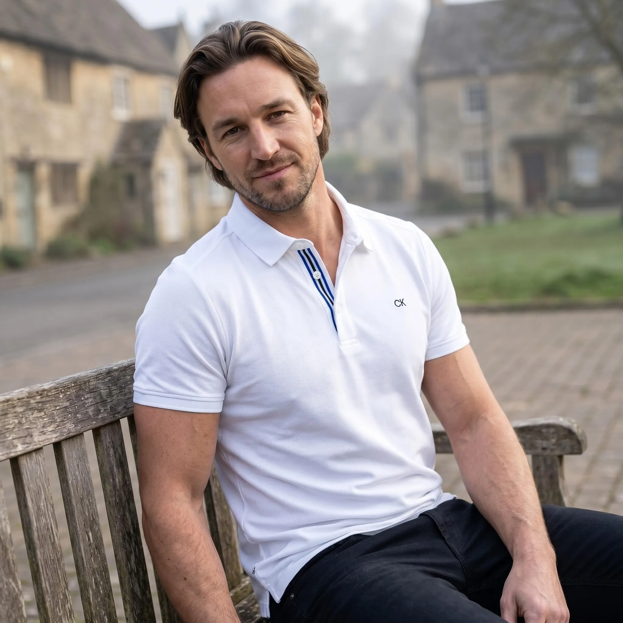 Calvin Klein Polo Golf Uomo Campus Bianco - XXL - immagine 7