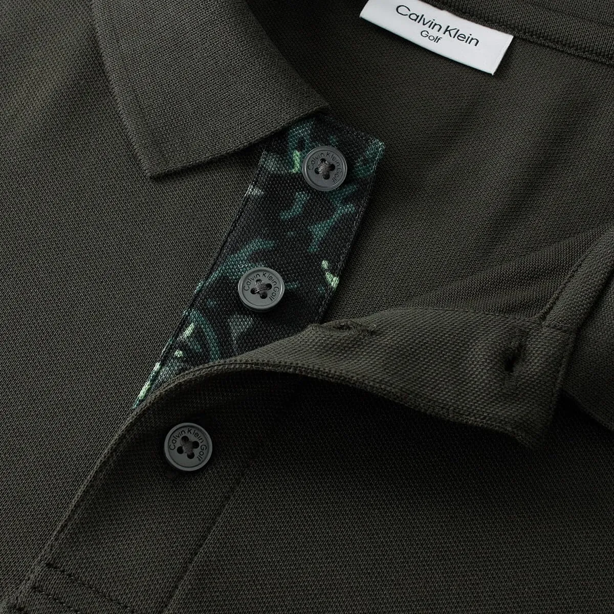 Calvin Klein Polo Golf Uomo Campus - Hunter Green Camo - 5XL - immagine 6