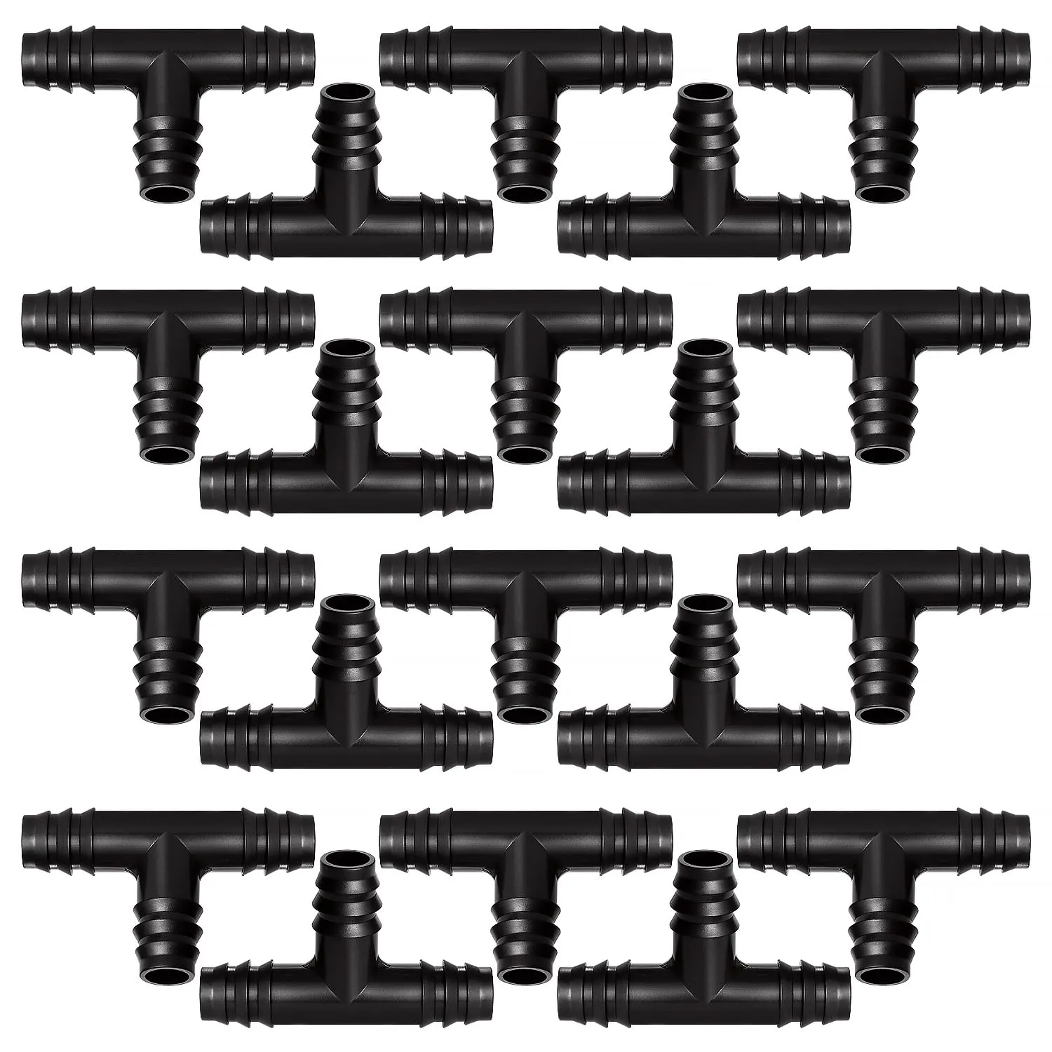 VooGenzek Connettori a T per Tubi Irrigazione a Goccia 16mm, 20 Pezzi - immagine 1