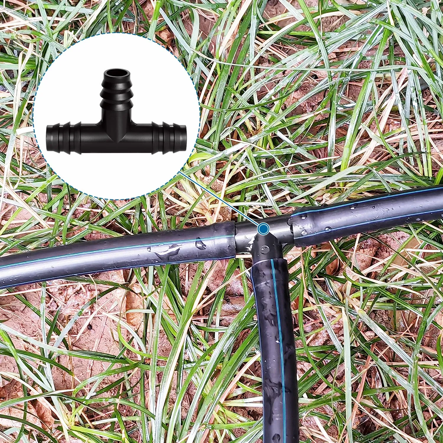 VooGenzek Connettori a T per Tubi Irrigazione a Goccia 16mm, 20 Pezzi - immagine 5