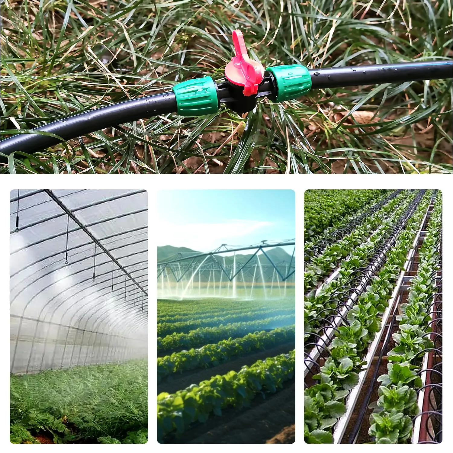 VooGenzek Kit di Raccordi per Irrigazione 22 Pezzi per Tubi 13/16 mm a 4/7 mm, Verde - immagine 7