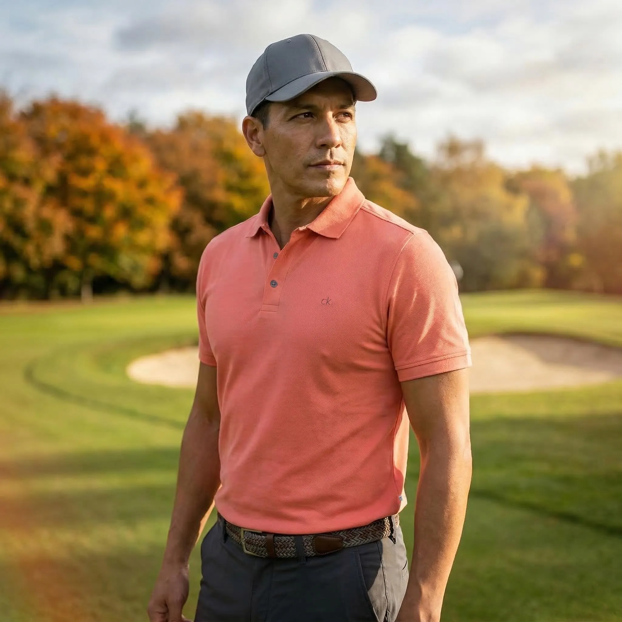 Calvin Klein Polo Golf Uomo Campus - Peach - S - immagine 3