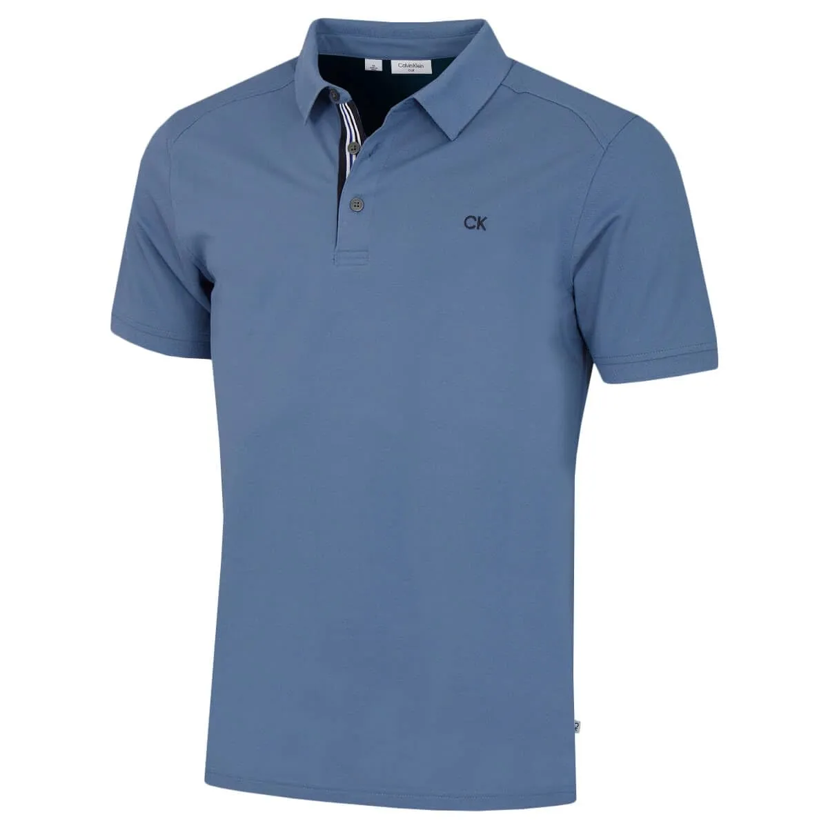 Calvin Klein Polo Golf Uomo Campus Sport Blu Denim - 4XL - immagine 1