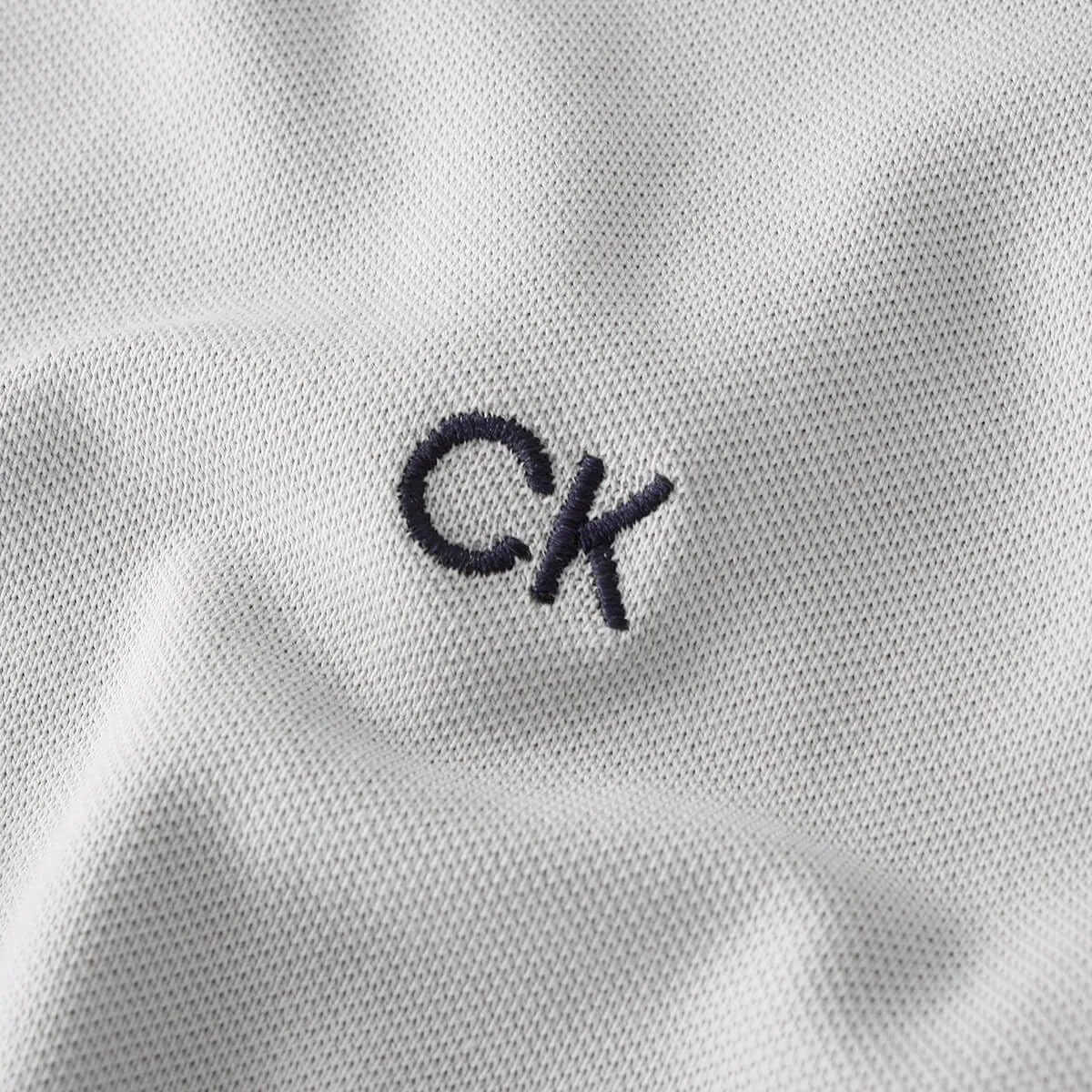 Calvin Klein Polo Golf Uomo Campus Mimetica Argento - L - immagine 5
