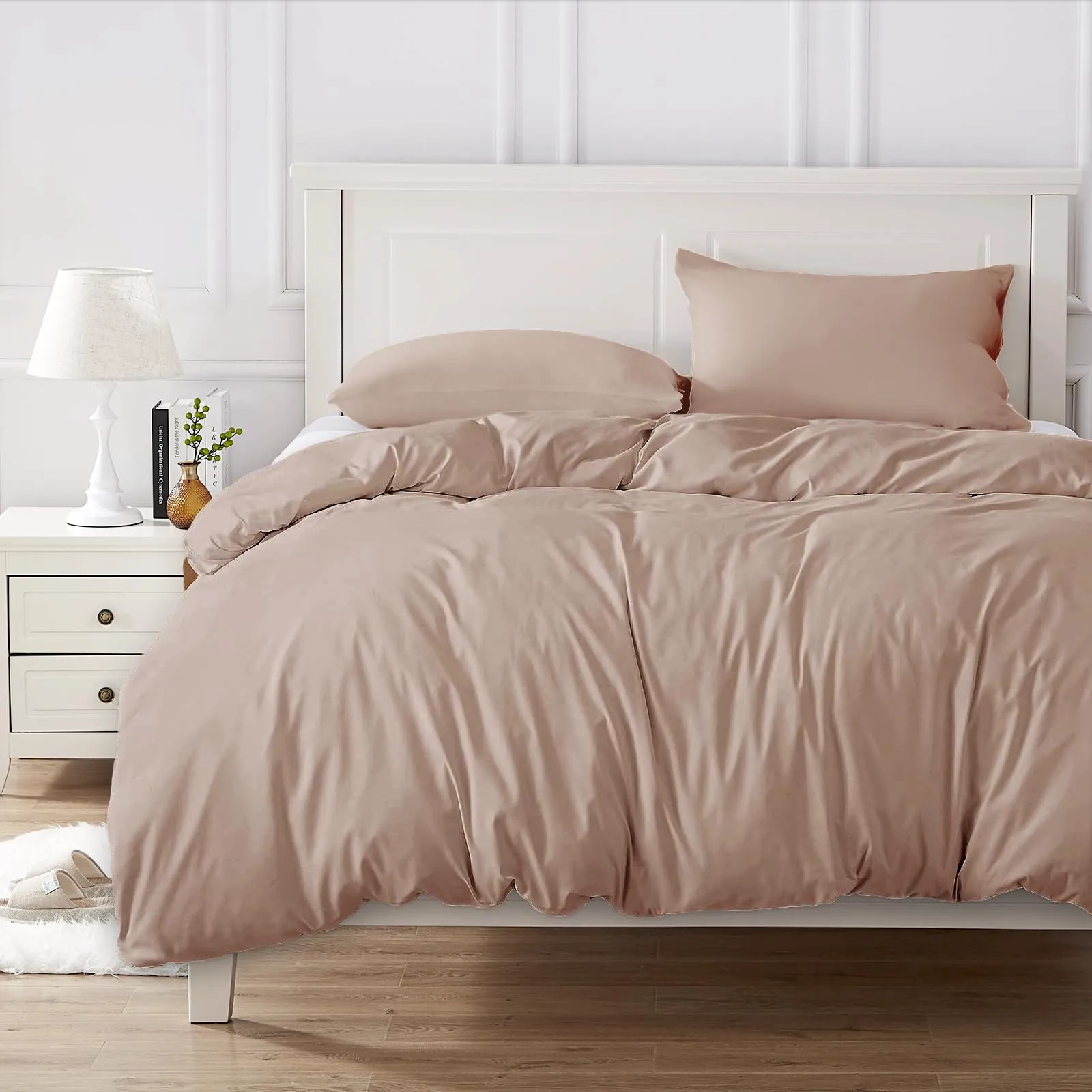 Cotopuro Set Copripiumino Singolo 100% Cotone 140x200 con 1 Federa 50x80, Rosa - immagine 6