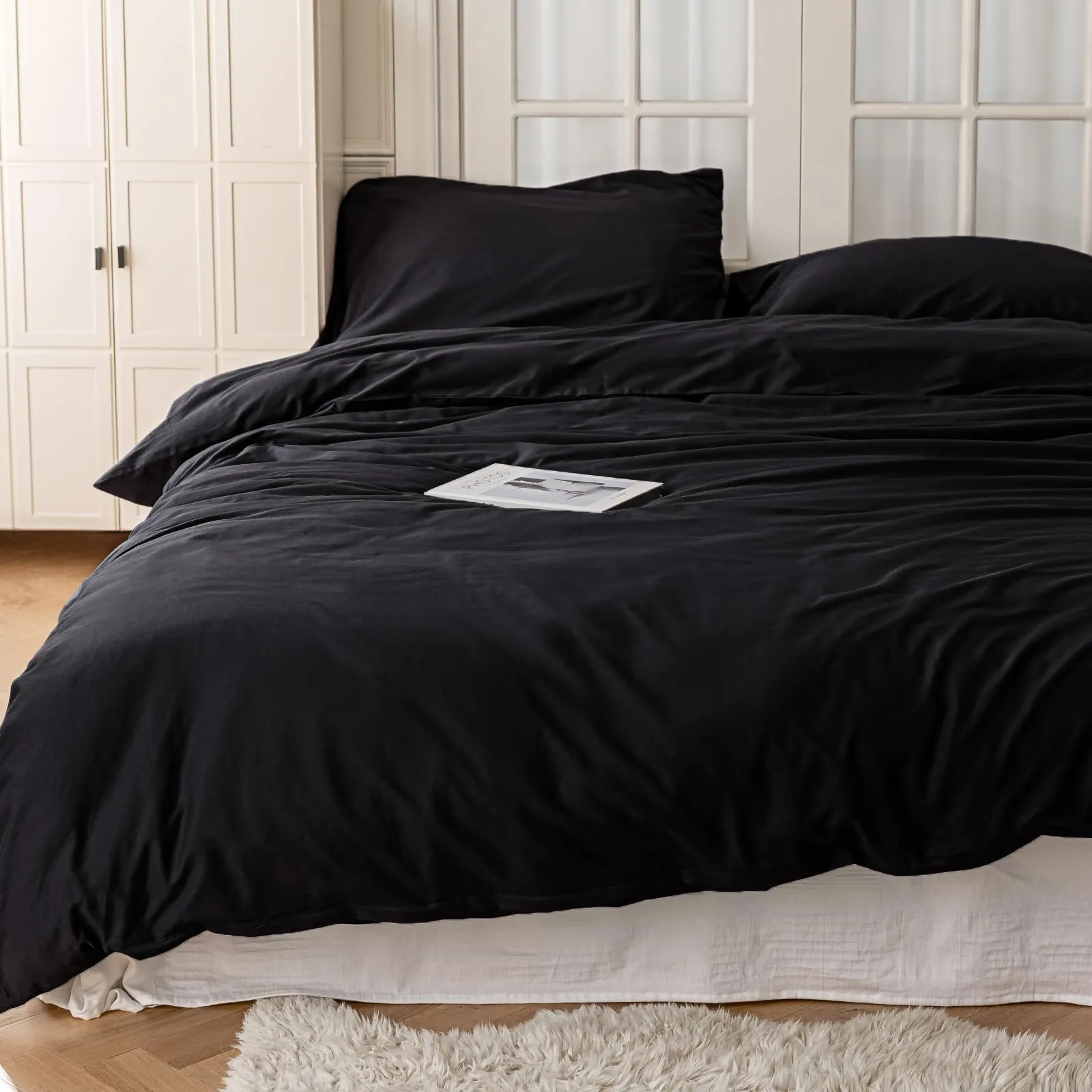 Cotopuro Set Copripiumino Singolo 100% Cotone 155x200 con 1 Federa 50x80, Blu - immagine 6