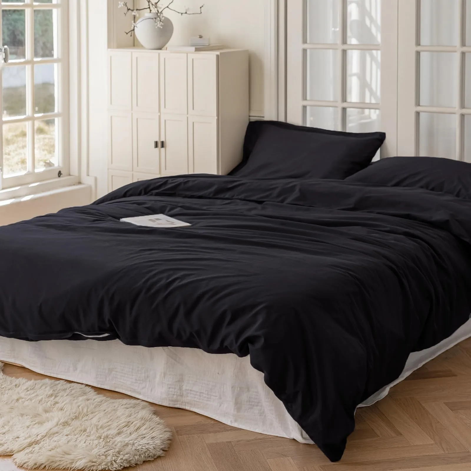 Cotopuro Set Copripiumino Singolo 100% Cotone 155x200 con 1 Federa 50x80, Blu - immagine 8