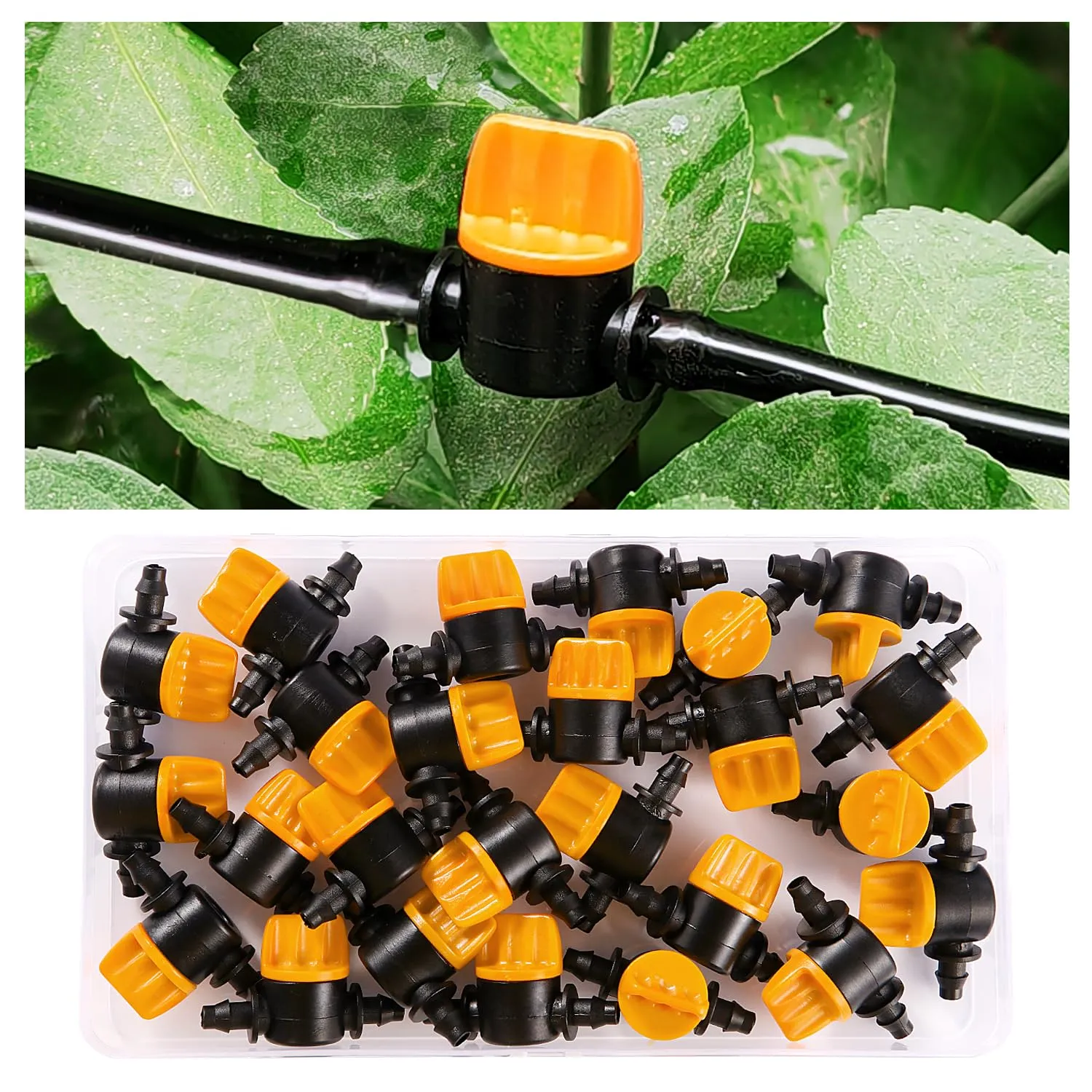 VooGenzek Valvole in Linea per Irrigazione a Goccia 4/7 mm, 25 Pezzi - immagine 5