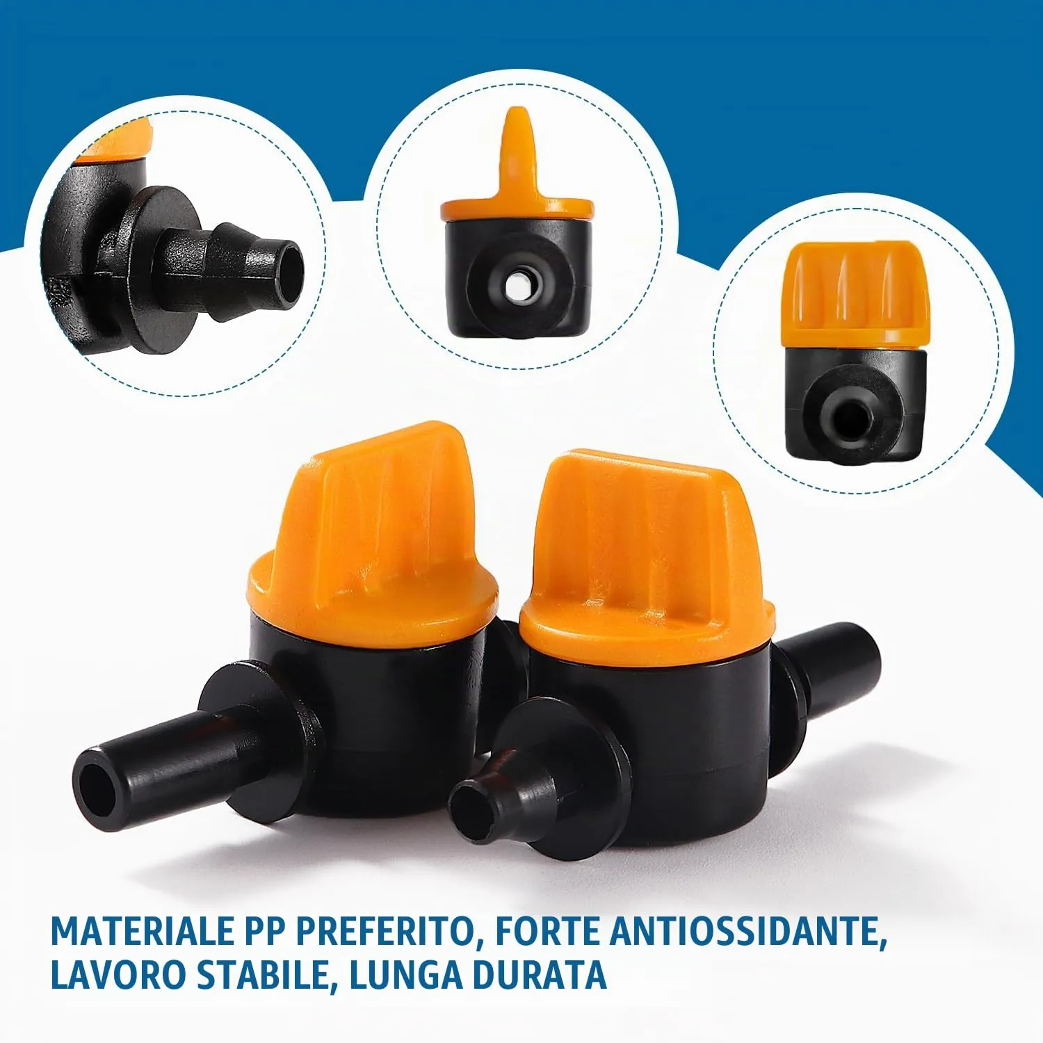 VooGenzek Valvola in Linea per Irrigazione a Goccia, 4/7 mm, 25 Pezzi - immagine 3