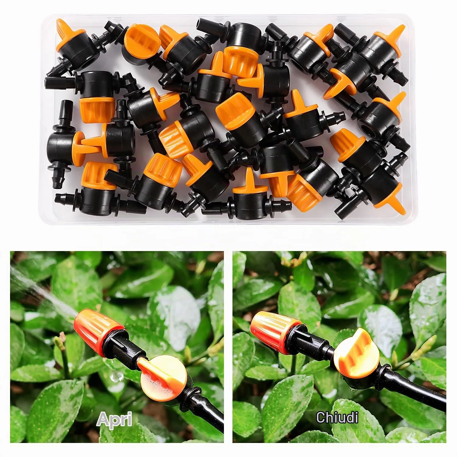 VooGenzek Valvola in Linea per Irrigazione a Goccia, 4/7 mm, 25 Pezzi - immagine 5