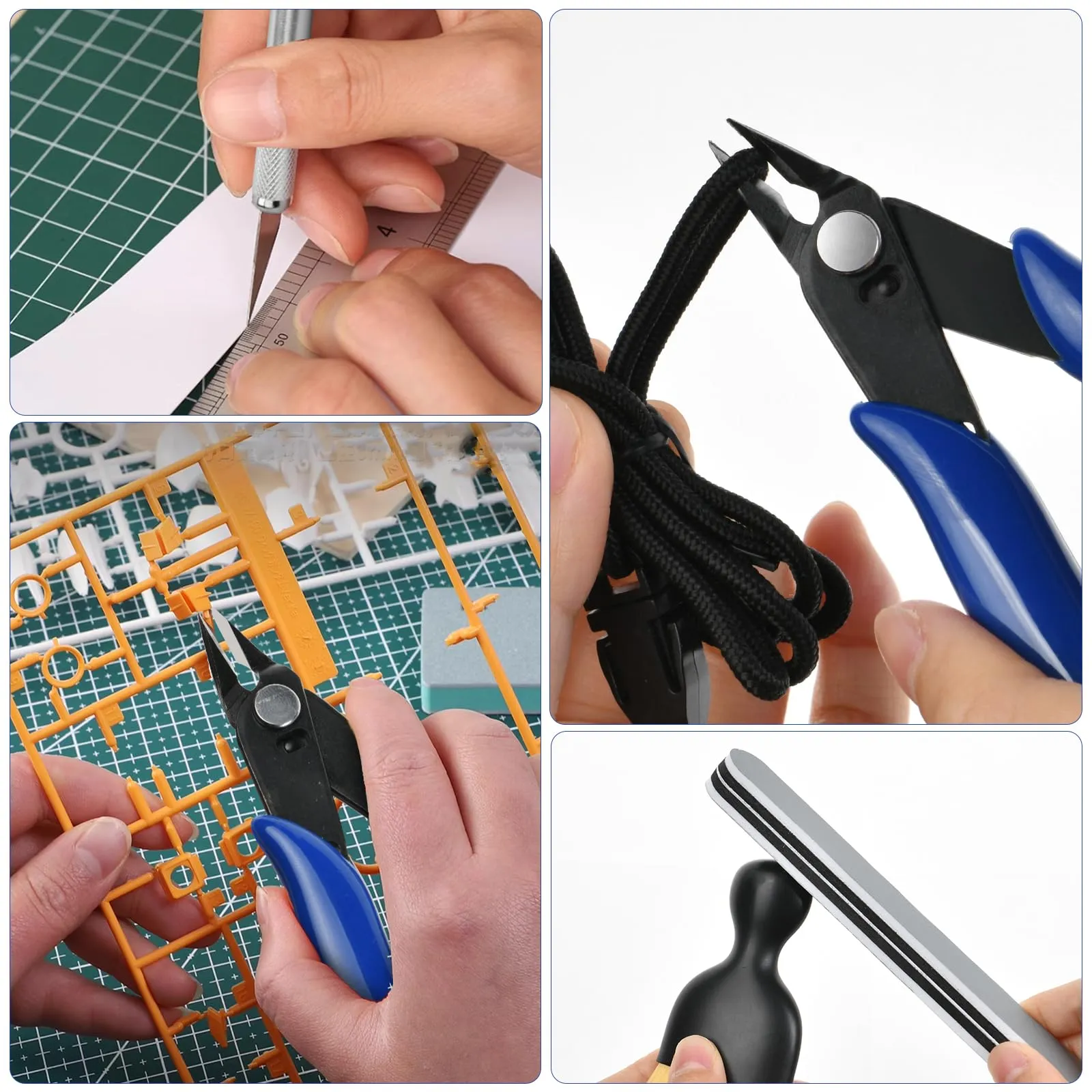 HOTUT Gundam Craft Set, 9 Piece Basic Model Tool Kit for Gunpla, Cars and Hobby Building - immagine 7
