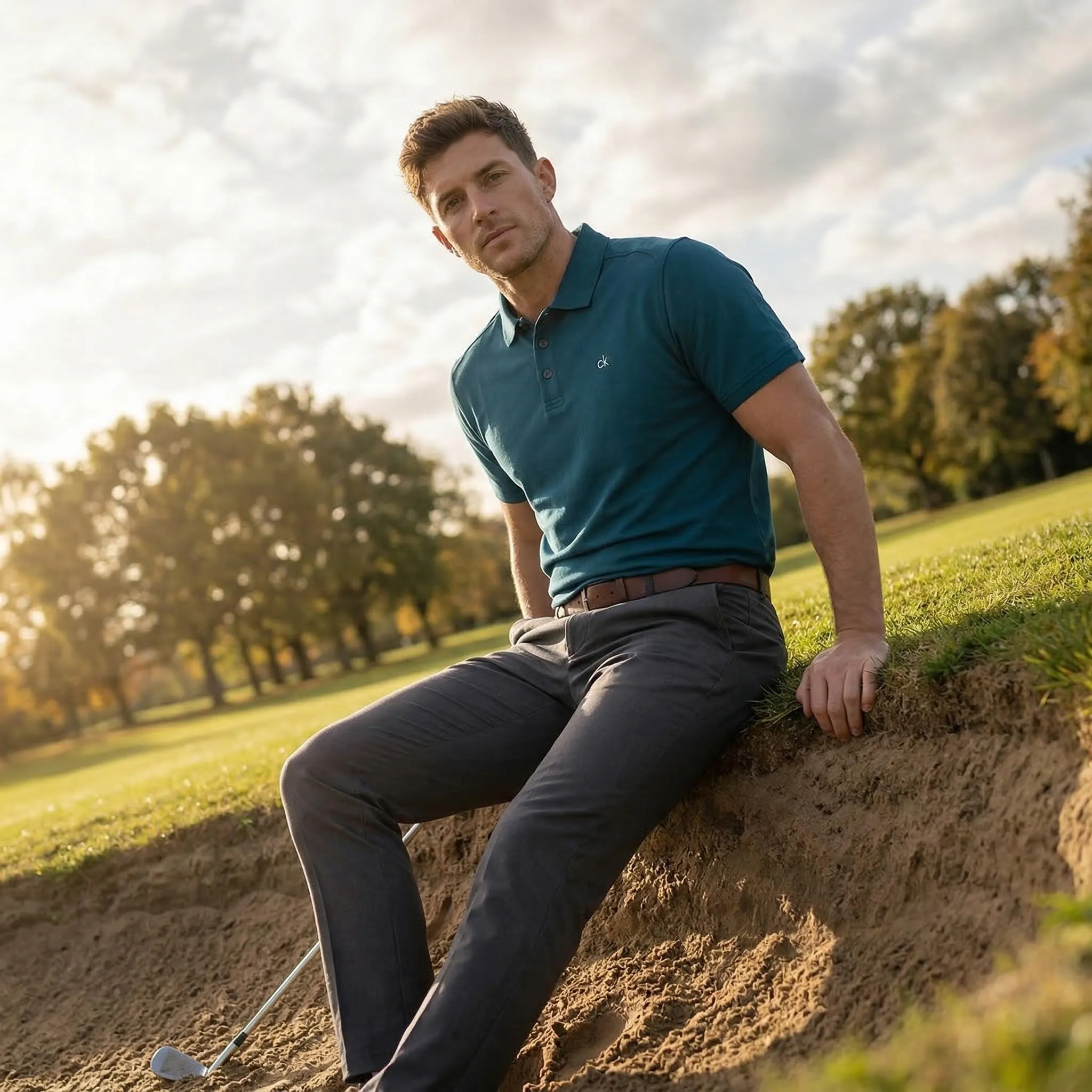 Calvin Klein Polo Golf Uomo Campus Benzina 5XL - immagine 3