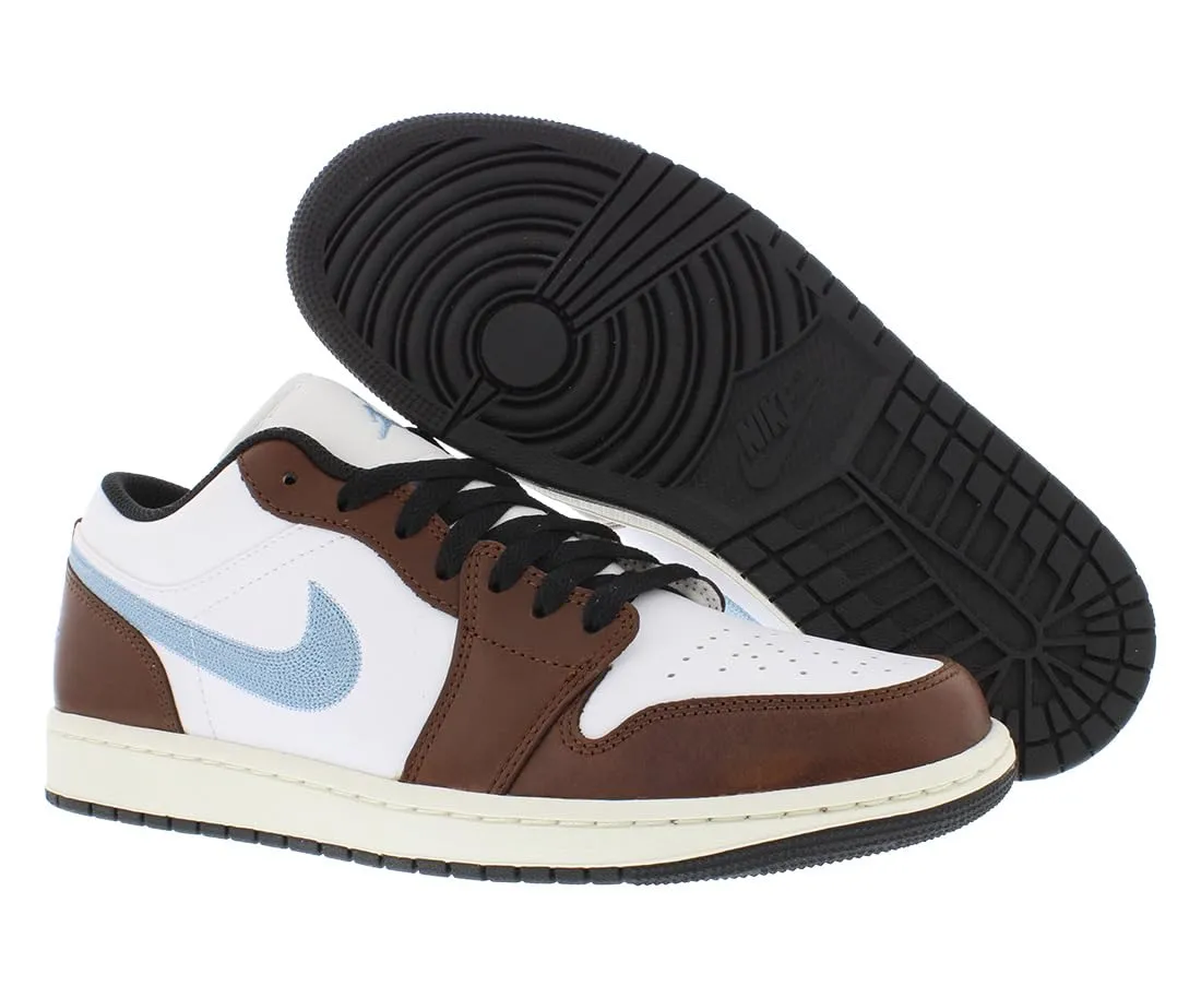 Nike Air Jordan 1 Low SE Bianco/Blu Grigio-Nero-Vela 47.5 EU - immagine 4