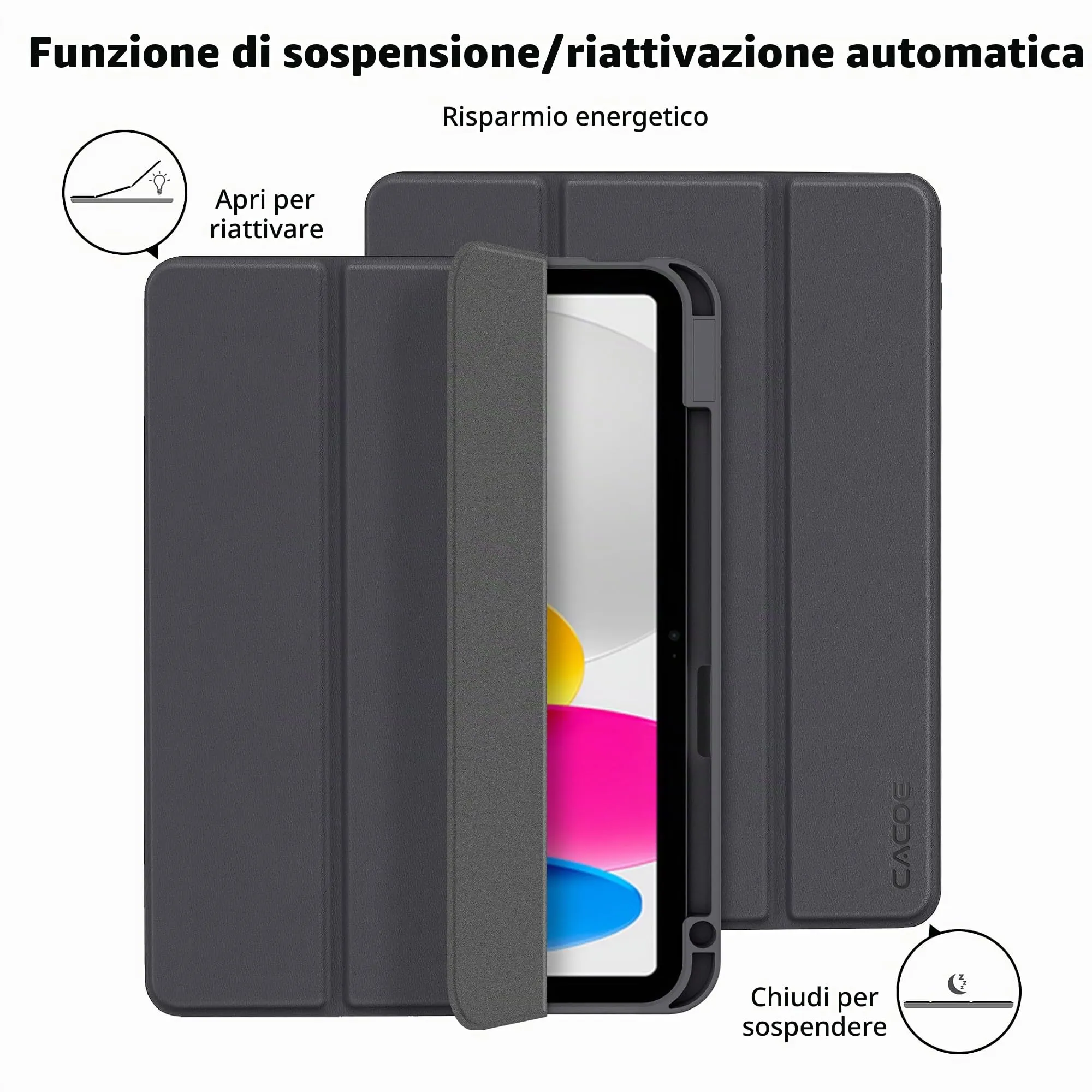 CACOE Cover per iPad 11 Generazione A16 e iPad 10 Generazione - immagine 4