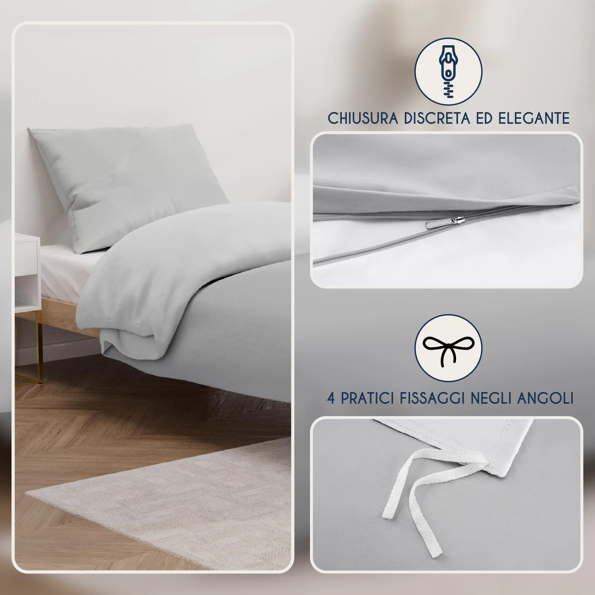 Dreamzie Copripiumino Singolo 140x200 cm e Federa 65x65 cm - immagine 3
