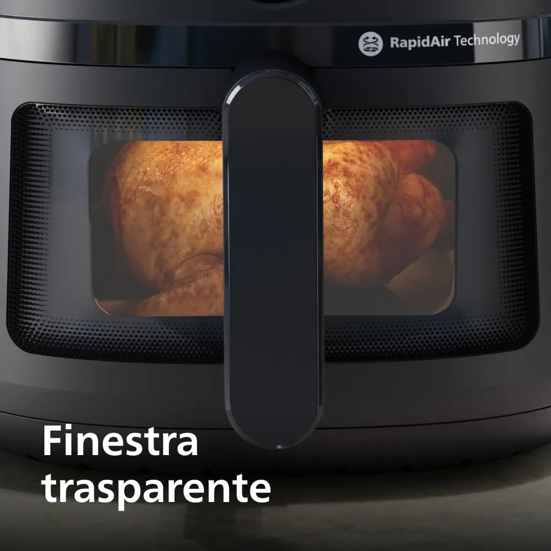 Philips Airfryer 2000 NA230/00 Friggitrice ad aria 6.2L con Finestrella e 13 modalità - immagine 4