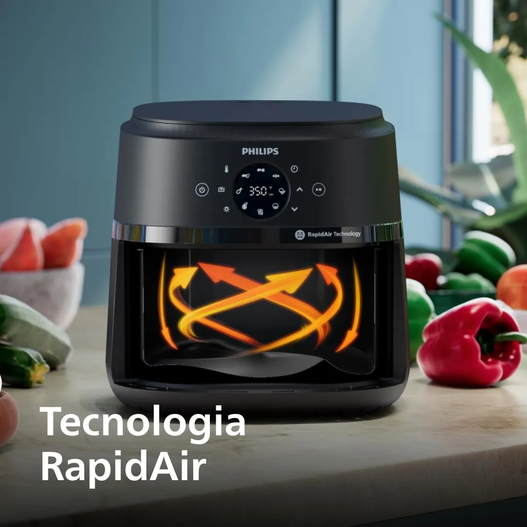 Philips Airfryer 2000 NA230/00 Friggitrice ad aria 6.2L con Finestrella e 13 modalità - immagine 5