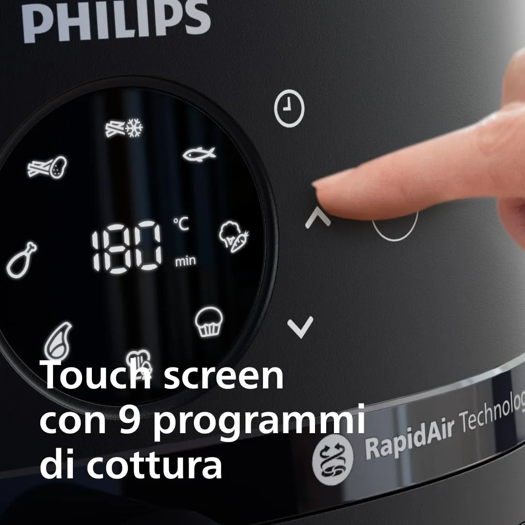 Philips Airfryer 2000 NA230/00 Friggitrice ad aria 6.2L con Finestrella e 13 modalità - immagine 6