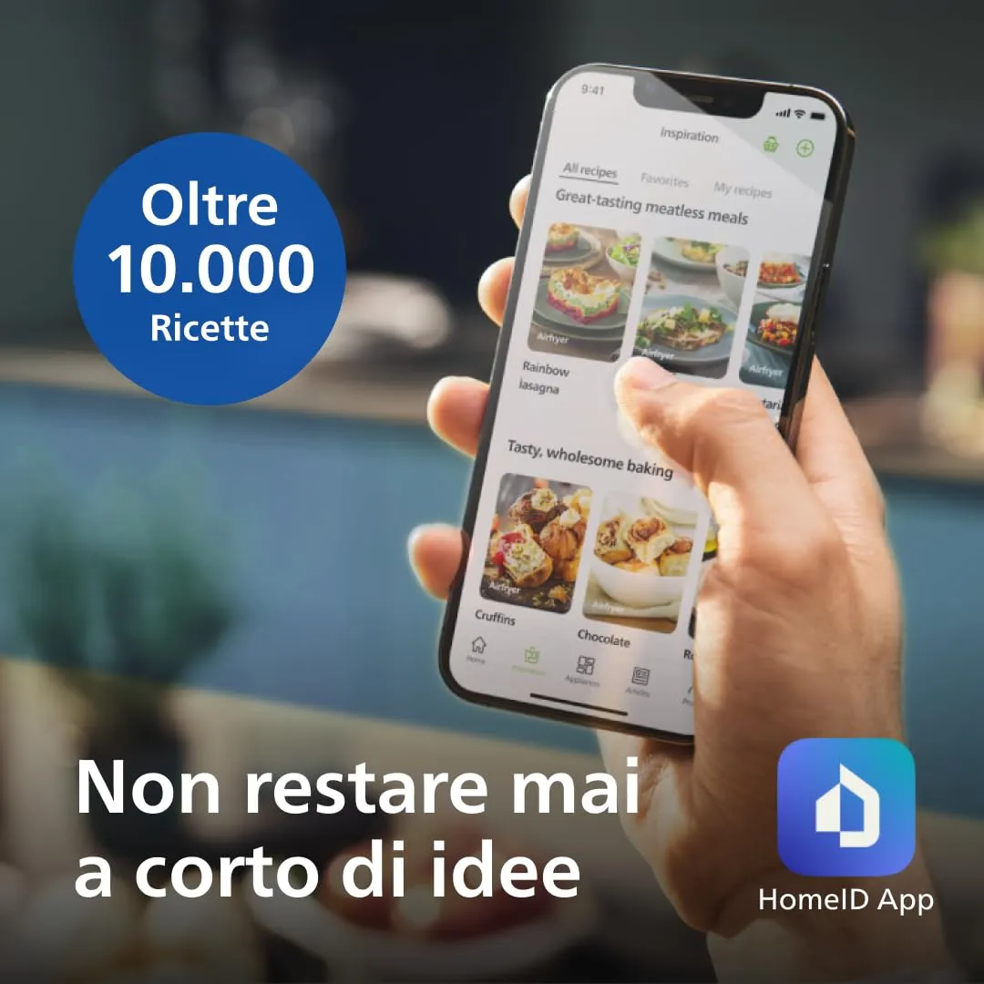 Philips Airfryer 2000 NA230/00 Friggitrice ad aria 6.2L con Finestrella e 13 modalità - immagine 9