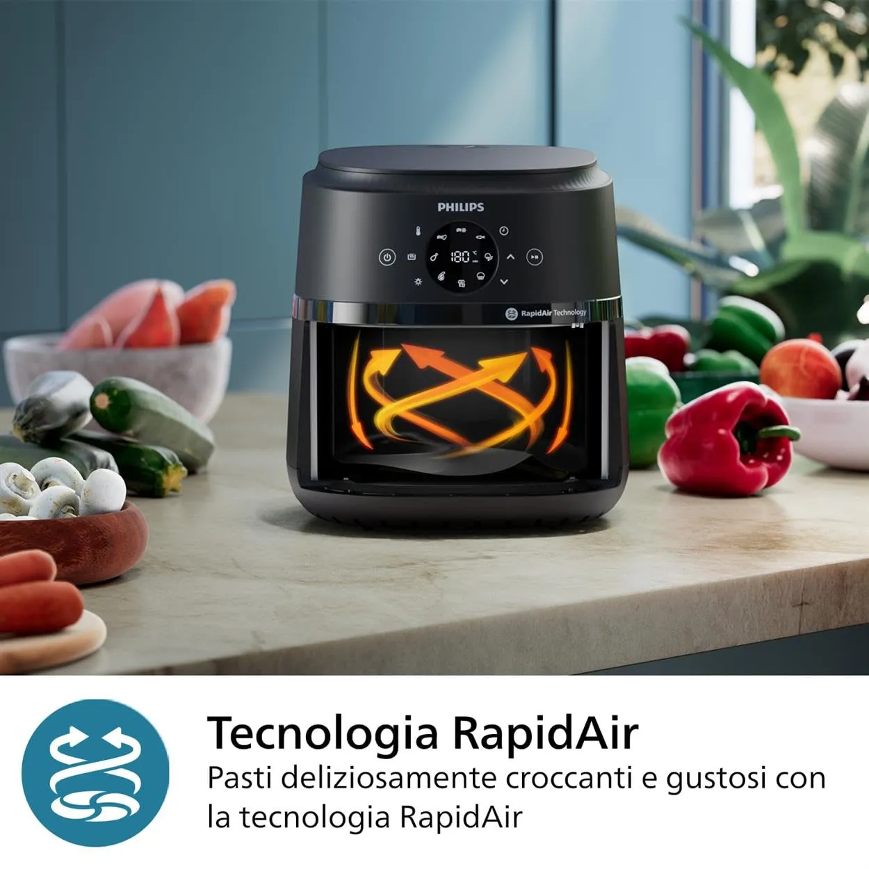 Philips Airfryer 2000 Friggitrice ad Aria 4.2L NA229/00 - immagine 4