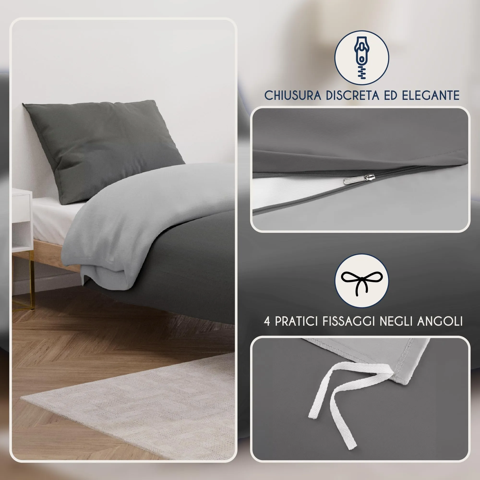 Dreamzie Copripiumino Singolo 140x200 cm e Federa 65x65 cm - immagine 3