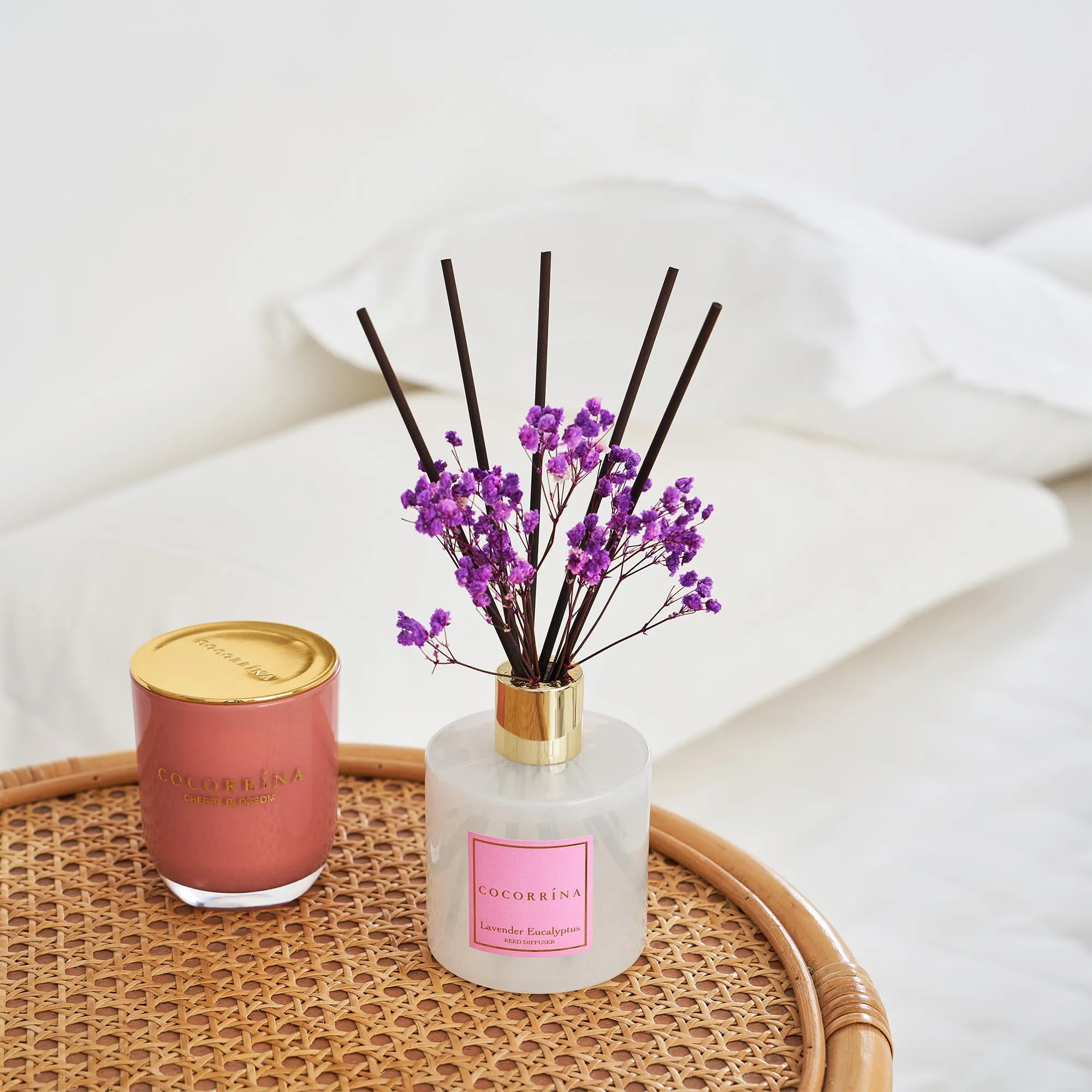 Cocorrína Set Diffusore a Bastoncini Eucalipto e Lavanda, 200 ml - immagine 7