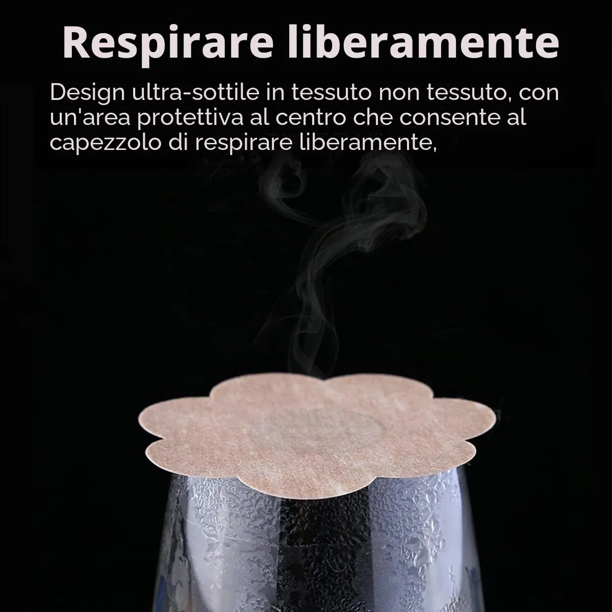Leikedun Copricapezzoli Invisibili Adesivi Monouso per Donna, 60 Pezzi (Fiore e Rotondo) - immagine 3