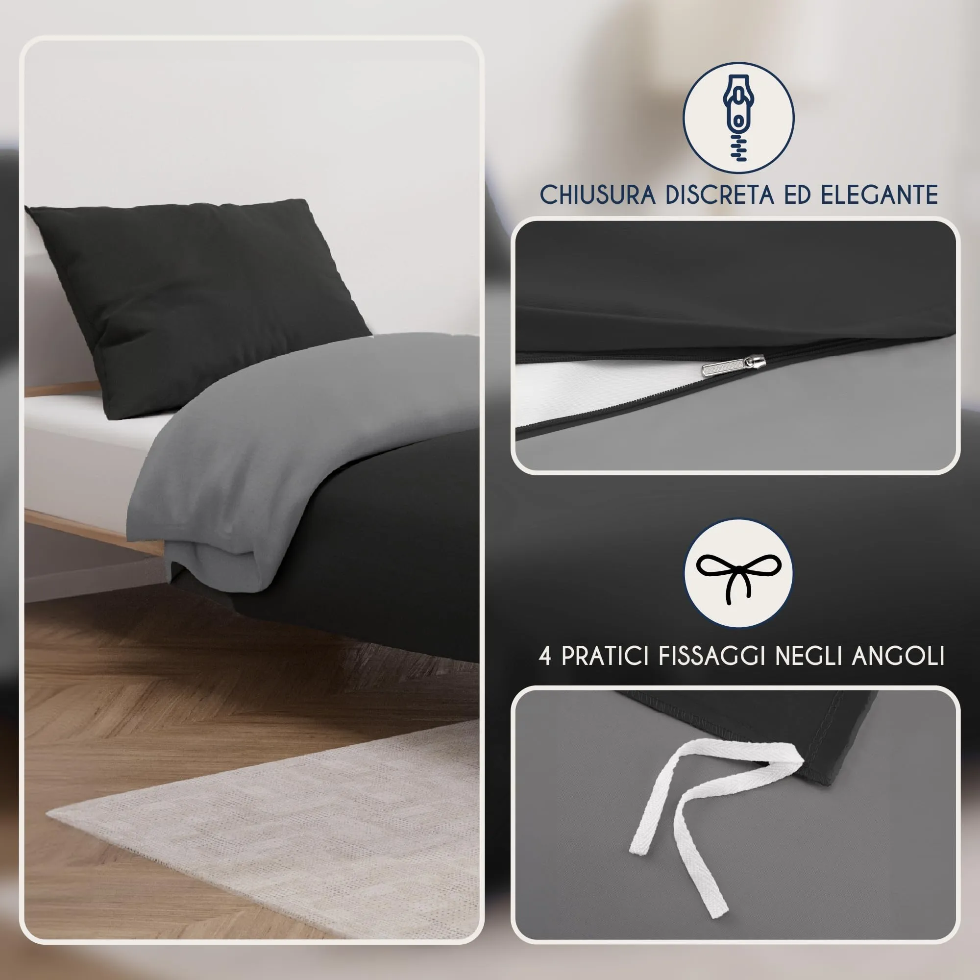Dreamzie Copripiumino Singolo 140x200 cm e Federa 65x65 cm - immagine 3