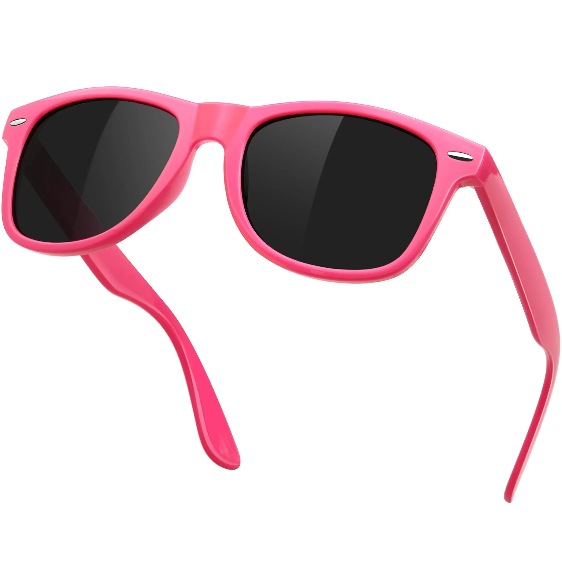 KANASTAL Occhiali da Sole Polarizzati UV400 per Uomo e Donna, Montatura Rosa e Lenti Nere - immagine 1