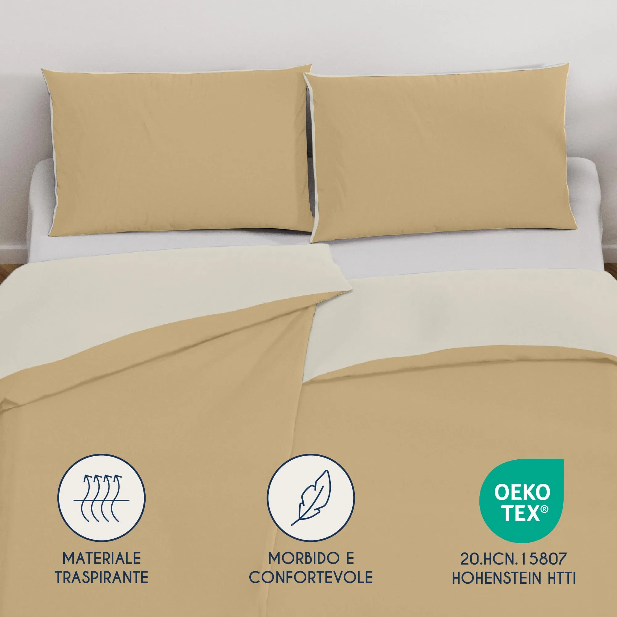 Dreamzie Set 2 Copripiumini Singolo 135x200 cm e 2 Federe 80x80 cm - immagine 2
