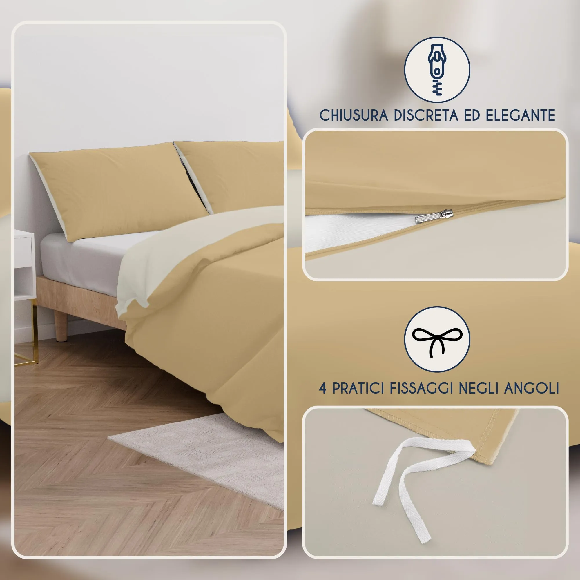 Dreamzie Set 2 Copripiumini Singolo 135x200 cm e 2 Federe 80x80 cm - immagine 3