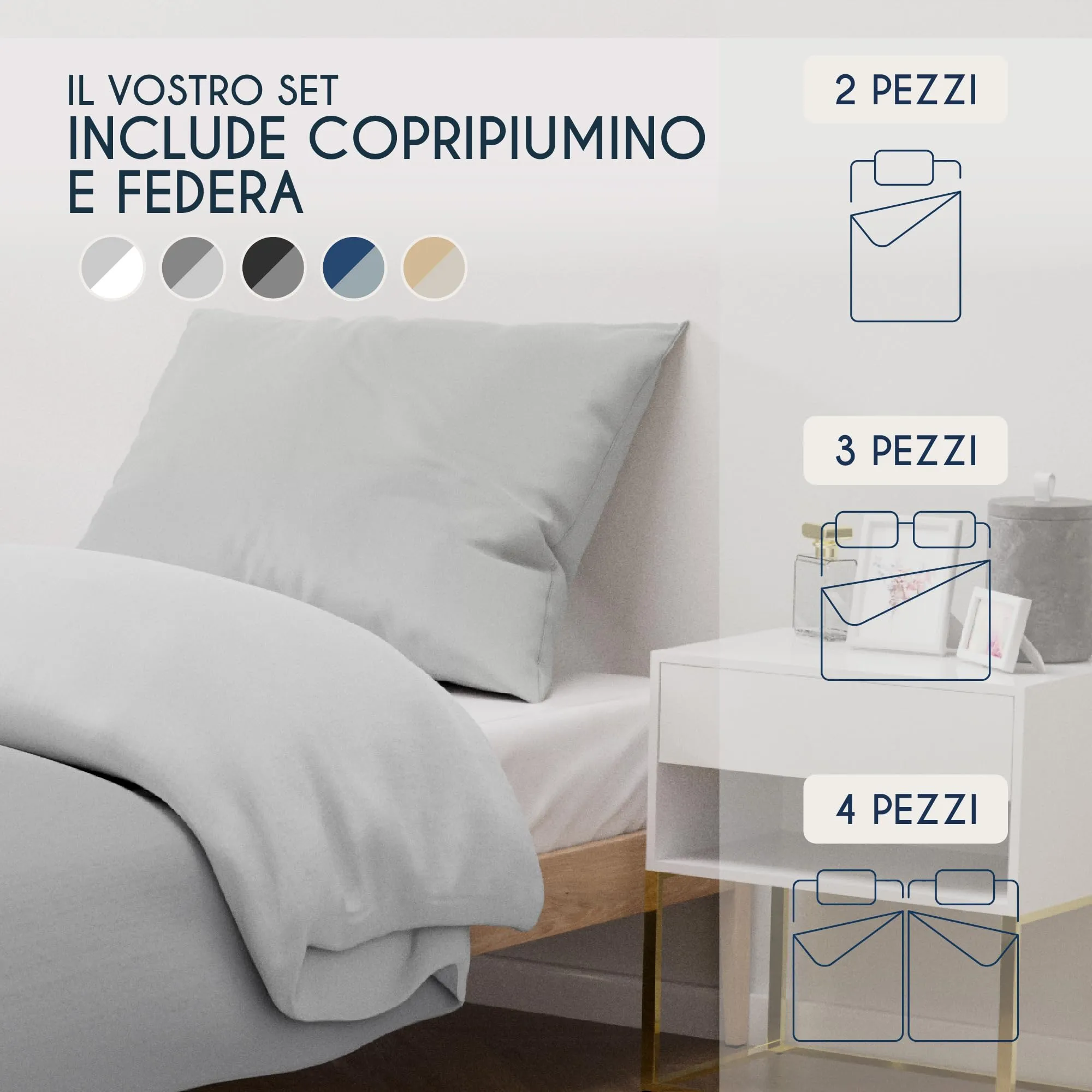 Dreamzie Copripiumino Singolo 135x200 cm e Federa 80x80 cm - immagine 6