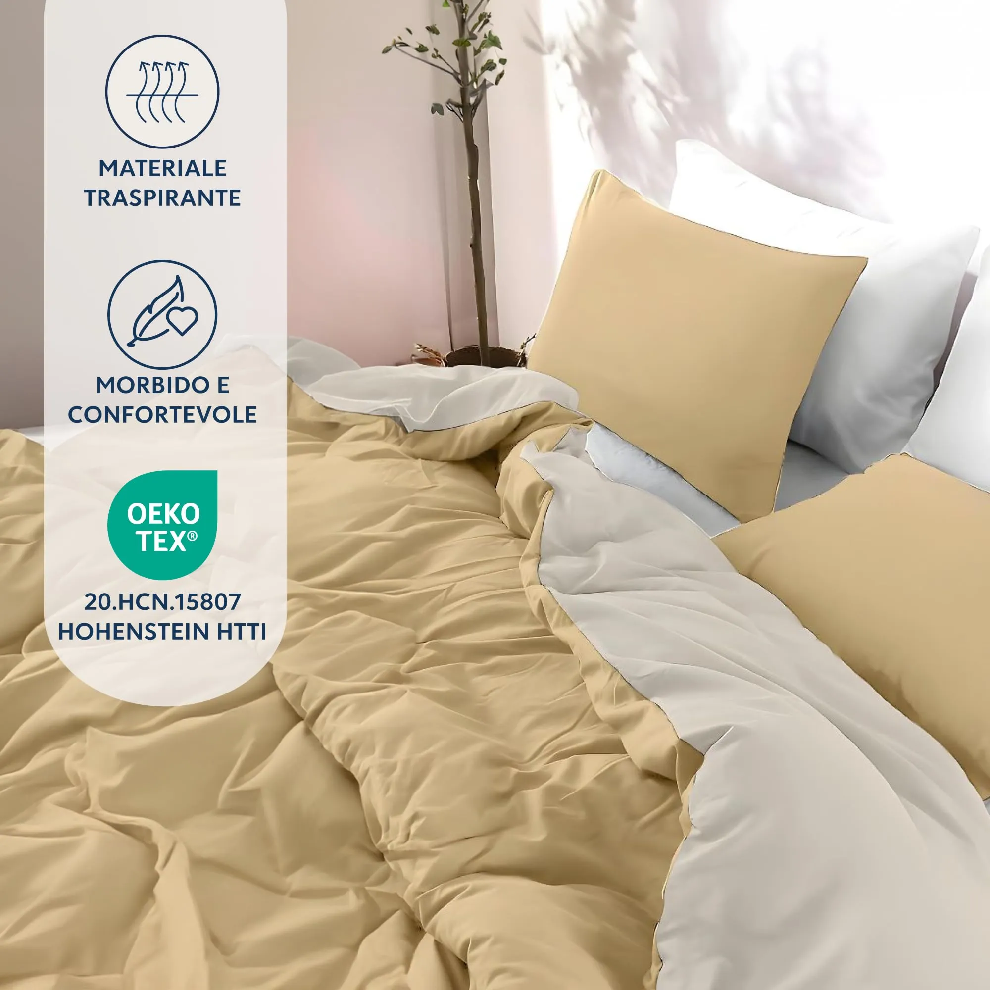 Dreamzie Copripiumino Matrimoniale 260x240 cm e 2 Federe 65x65 cm - immagine 2