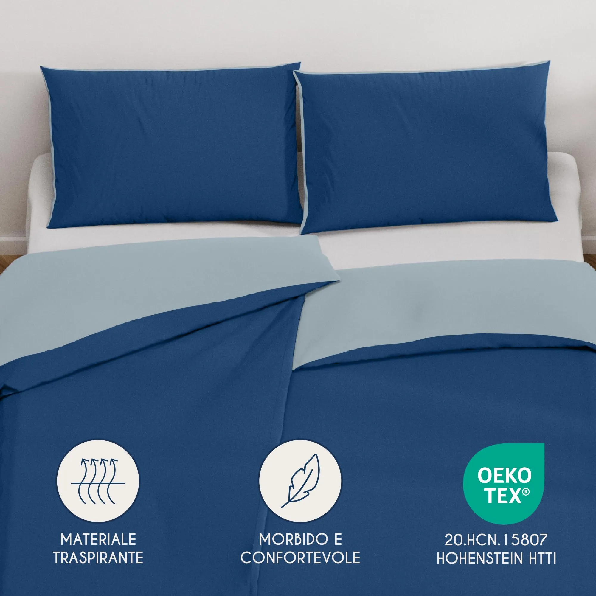 Dreamzie Set 2 Copripiumini Singolo 135x200 cm e 2 Federe 80x80 cm - immagine 2