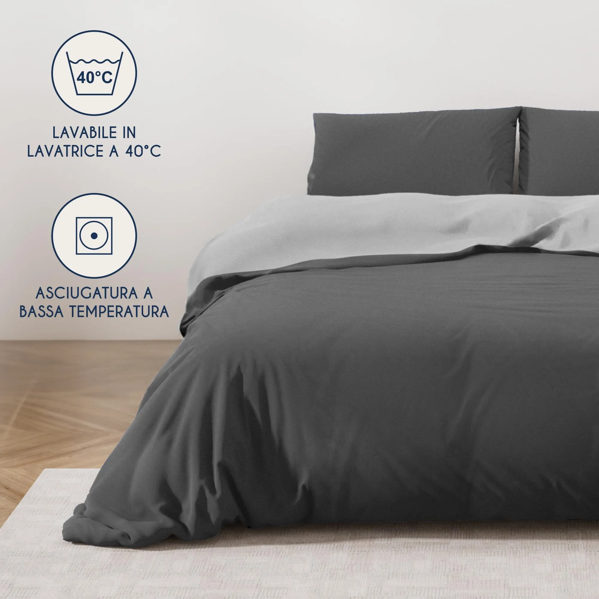Dreamzie Copripiumino Una Piazza e Mezza 155x220 cm con 2 Federe 80x80 cm - immagine 5