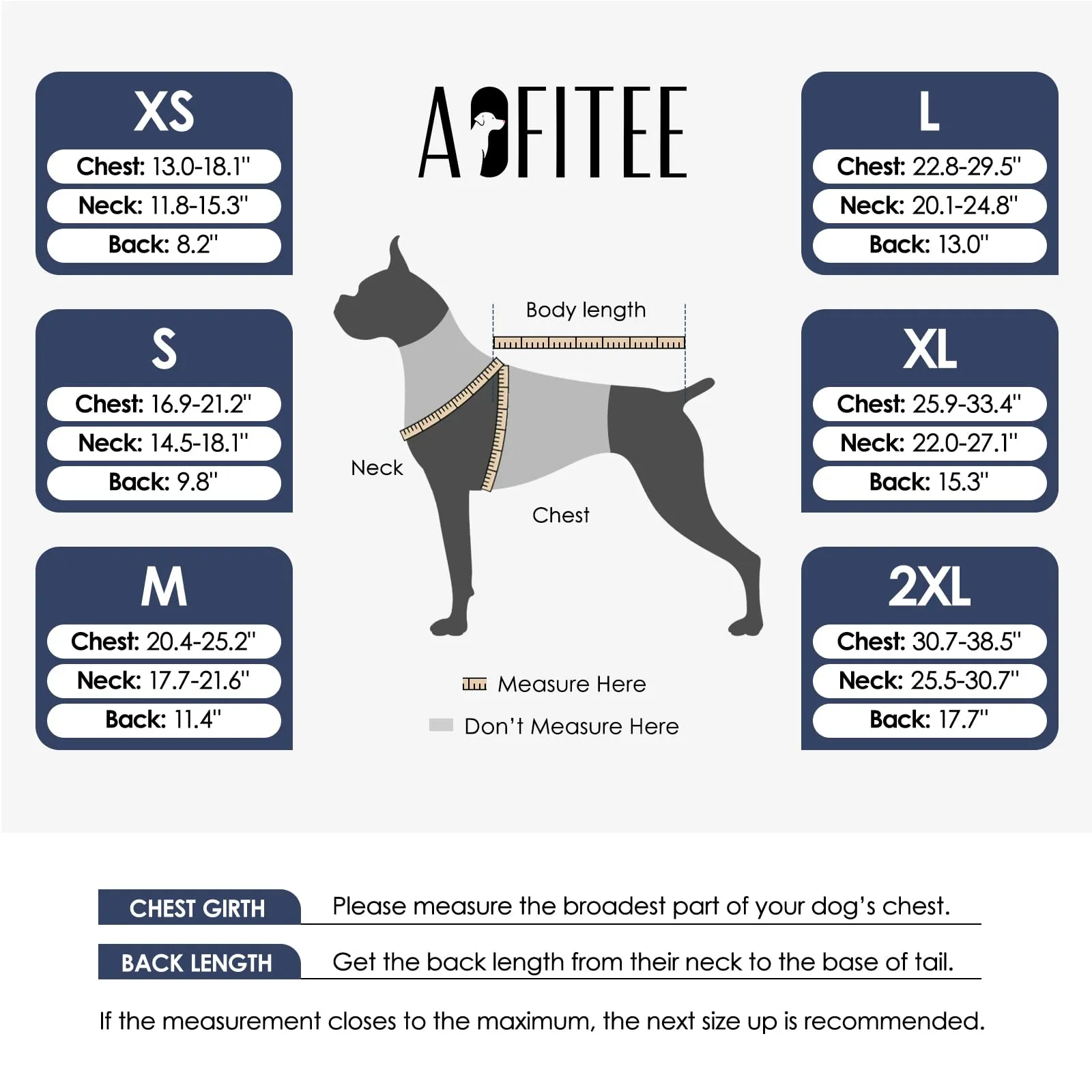 AOFITEE Giubbotto di Salvataggio per Cani, Riflettente con Cerniera e Maniglia, Taglia Large, Blu - immagine 4