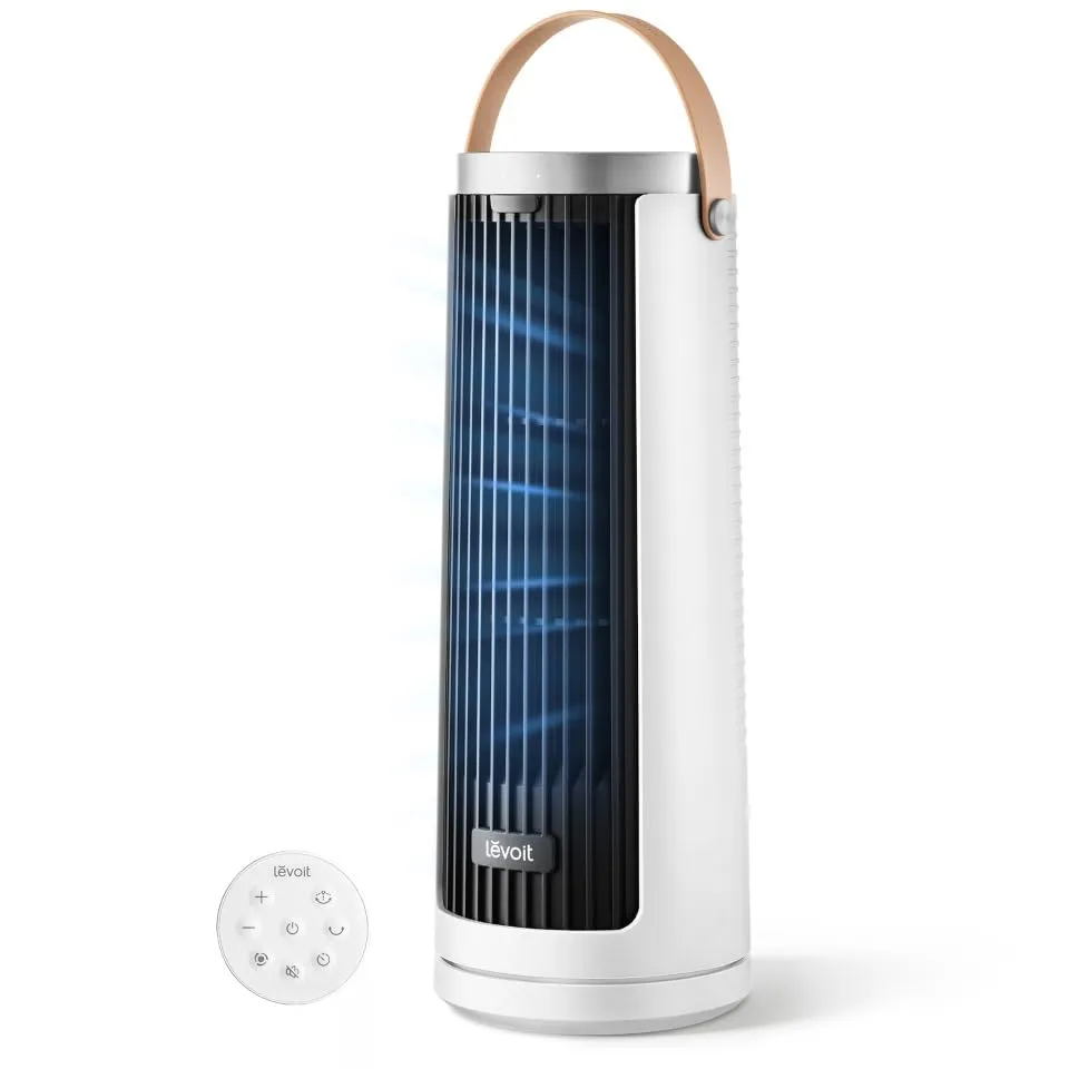 Levoit Windi Mini Ventilatore a Torre Compatto, Silenzioso 20dB, 7m/s, Bianco - immagine 1