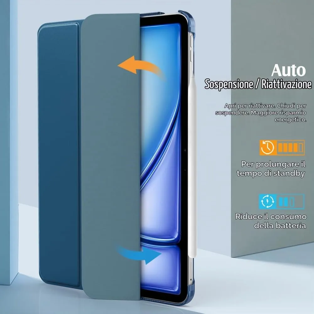 TiMOVO Cover per iPad Air 11" M4/M3/M2, Air 5a/4a 10,9", Blu Cobalto - immagine 8