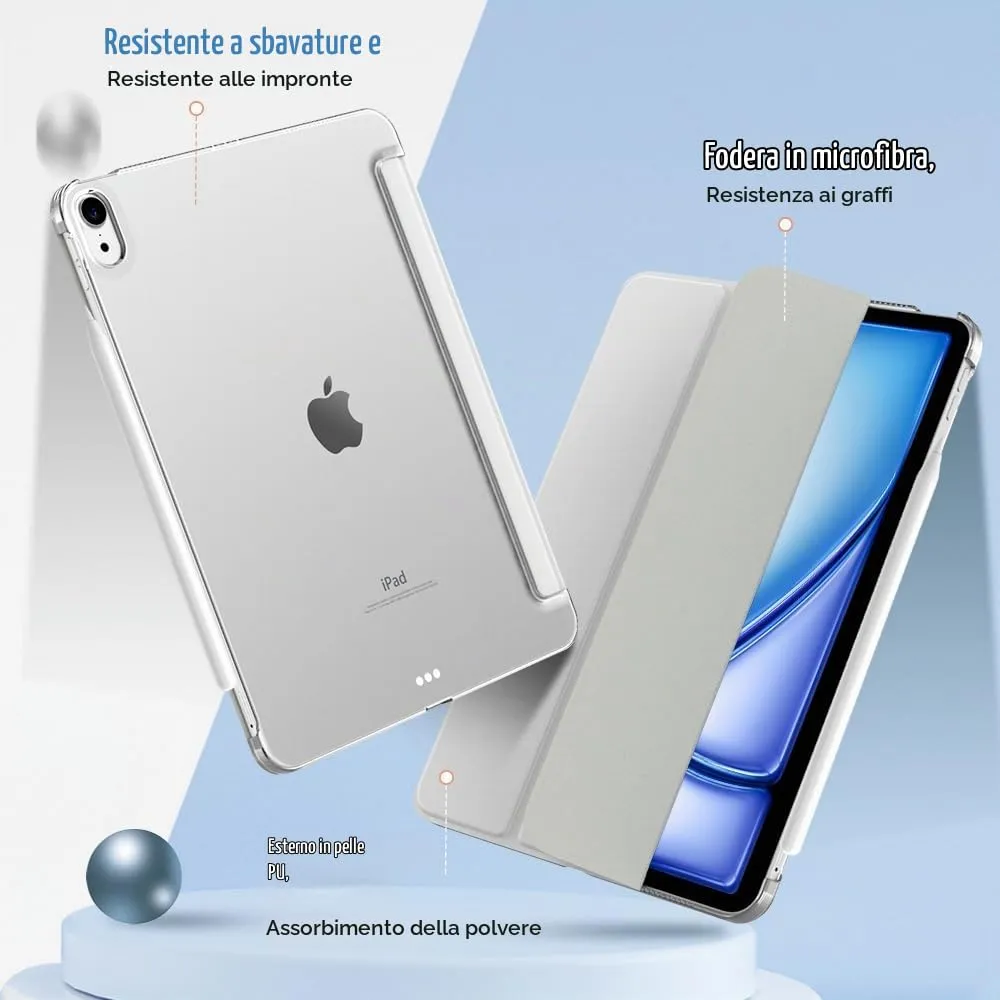 TiMOVO Cover per iPad Air 11" M4/M3/M2, Air 5a/4a Gen 10.9", Albicocca - immagine 4