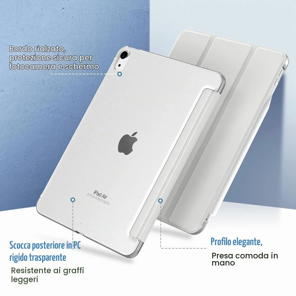 TiMOVO Cover per iPad Air 11" M4/M3/M2, Air 5a/4a Gen 10.9", Albicocca - immagine 9