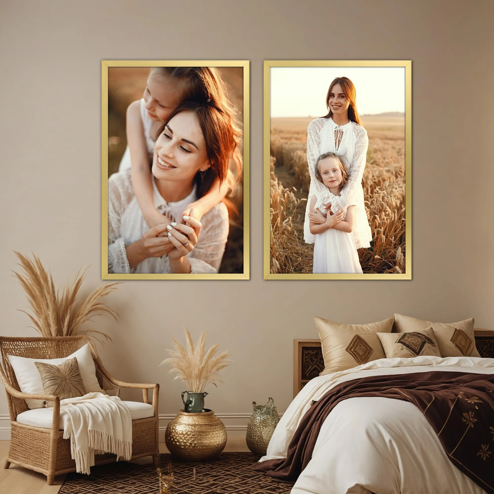 Giftgarden Cornice in Alluminio Dorata 40x60 cm - immagine 6